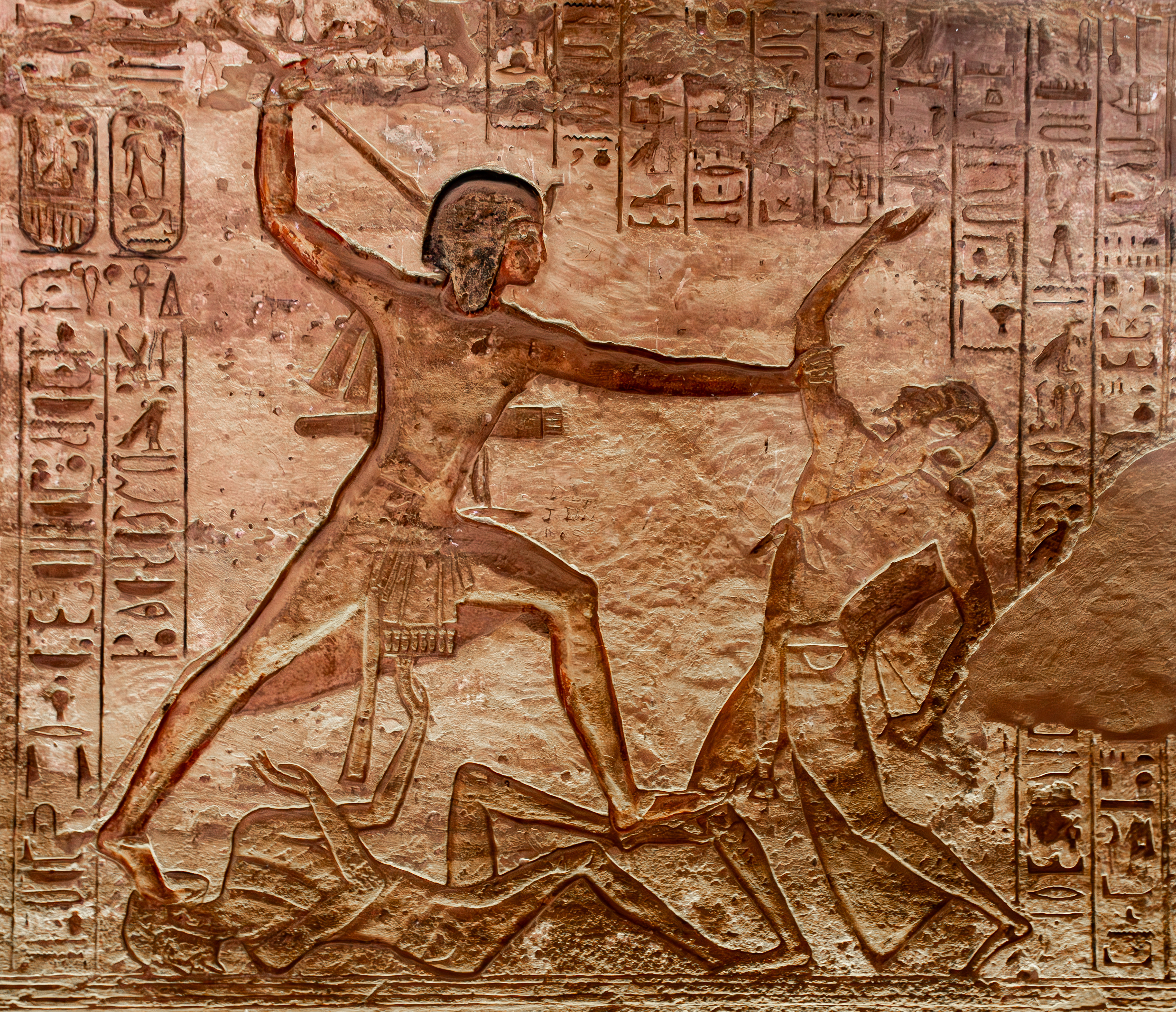 Abu Simbel: Interior relief of the battle of Kadesh