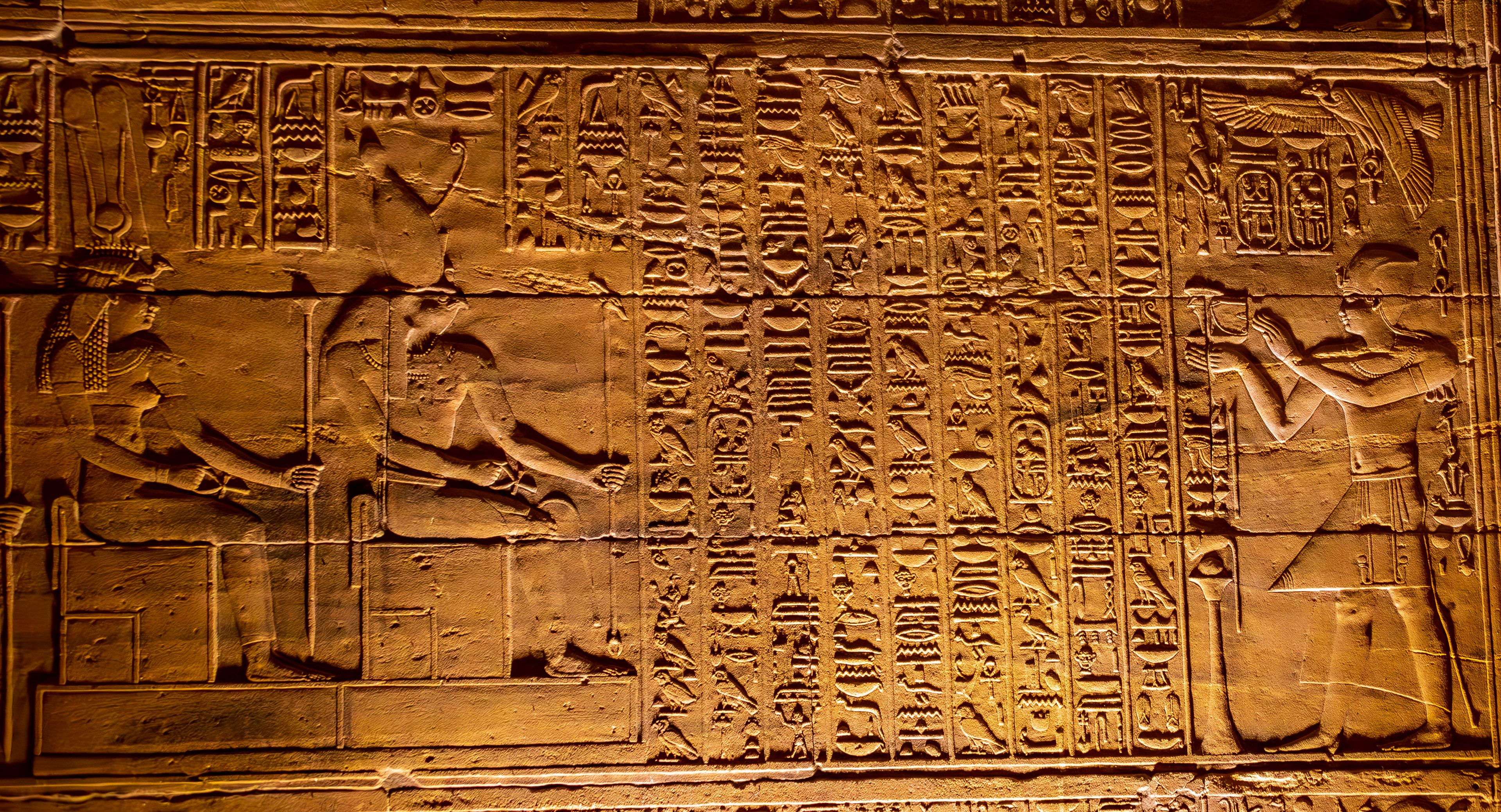 Temple of Philae: Temple Hieroglyphs