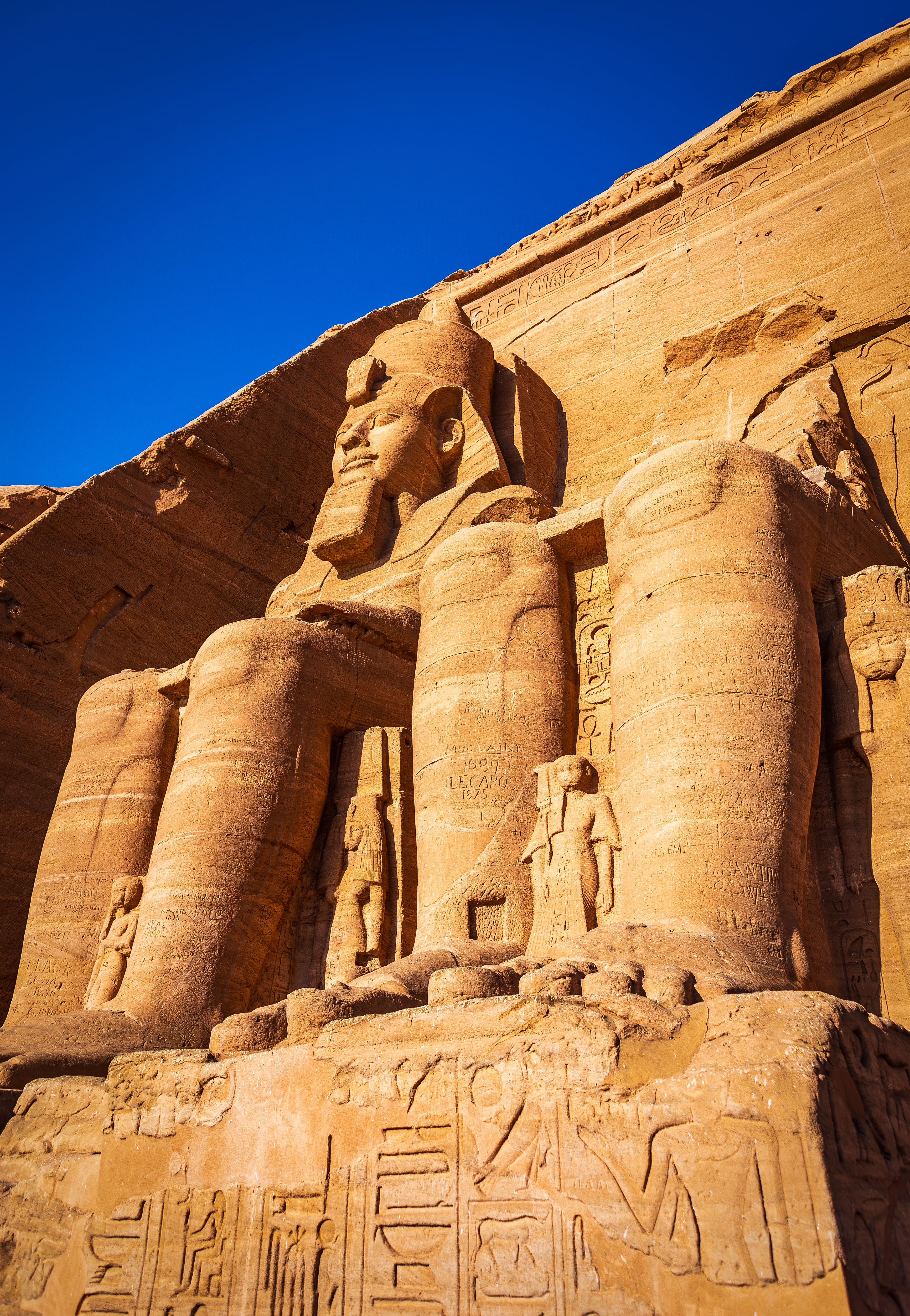 Abu Simbel: Statues of Ramses II at Entrance of Great Temple