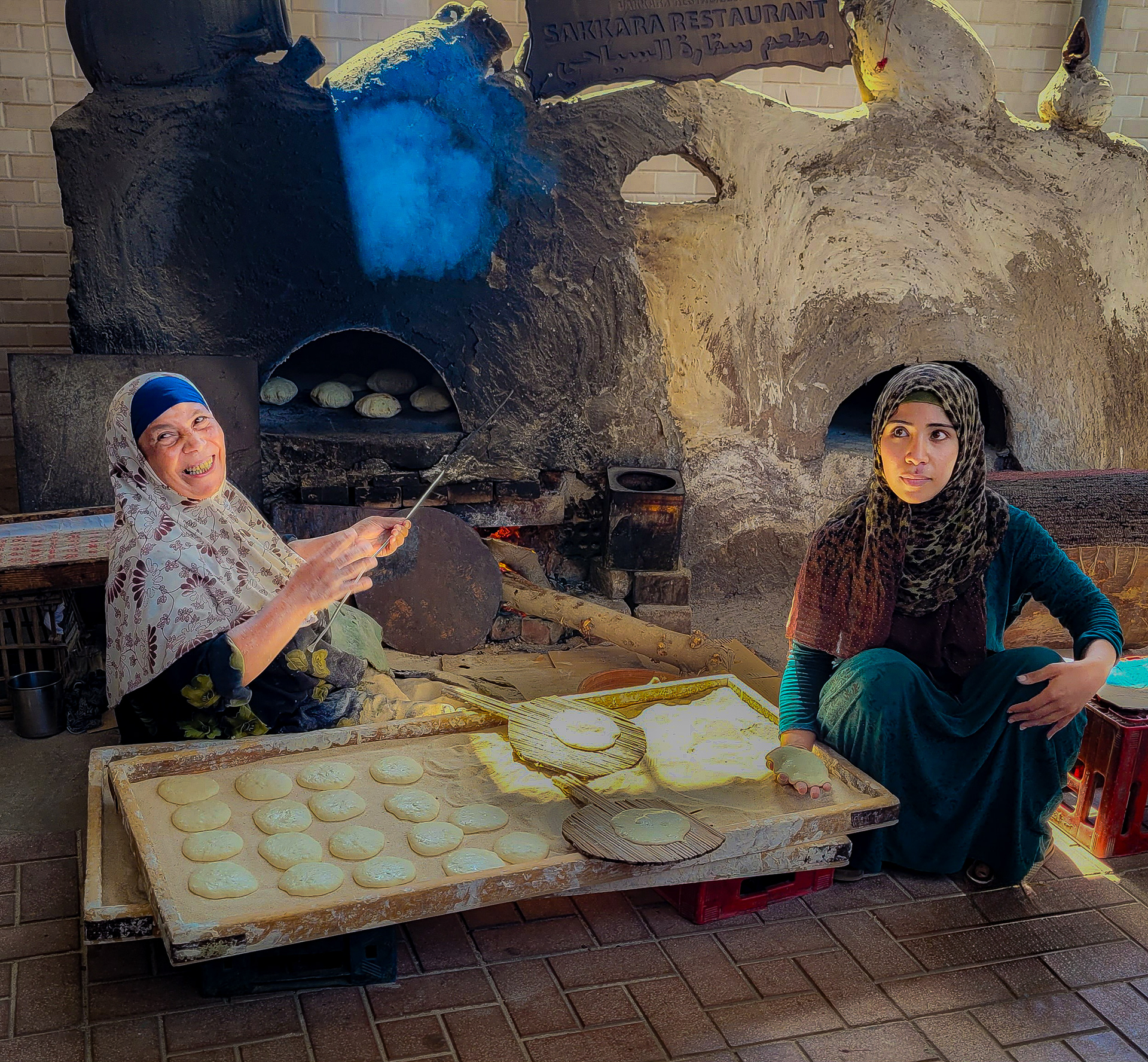 Baking Bread in Traditional Oven