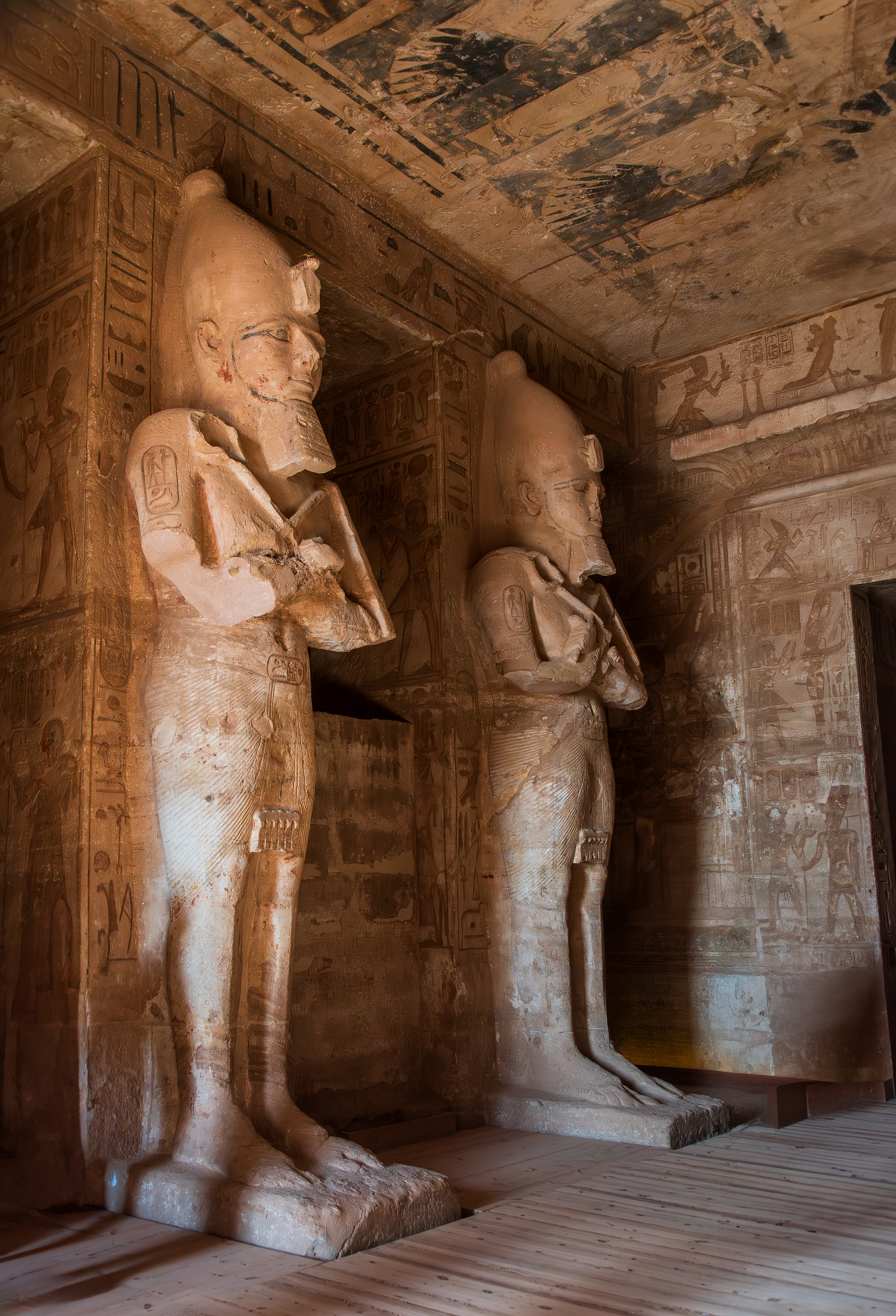 Abu Simbel: Interior Osirid pillars