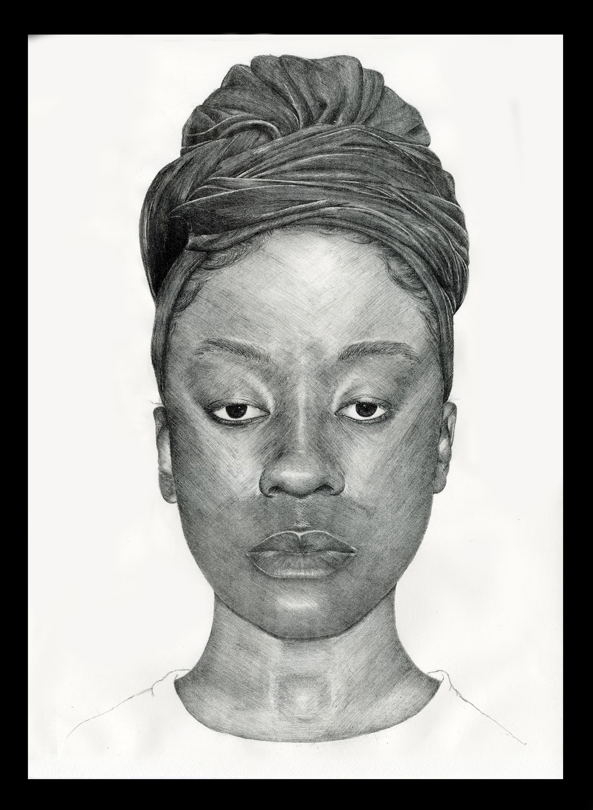 "Headwrap" | Lithograph on Hahnemühle paper | 39.8 x 56.5 cm
