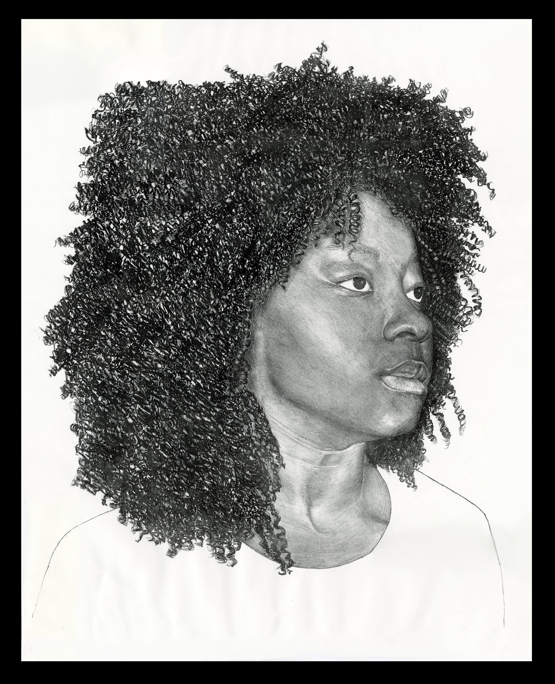 "Afro" | Lithograph on Hahnemühle paper | 56 x 76 cm
