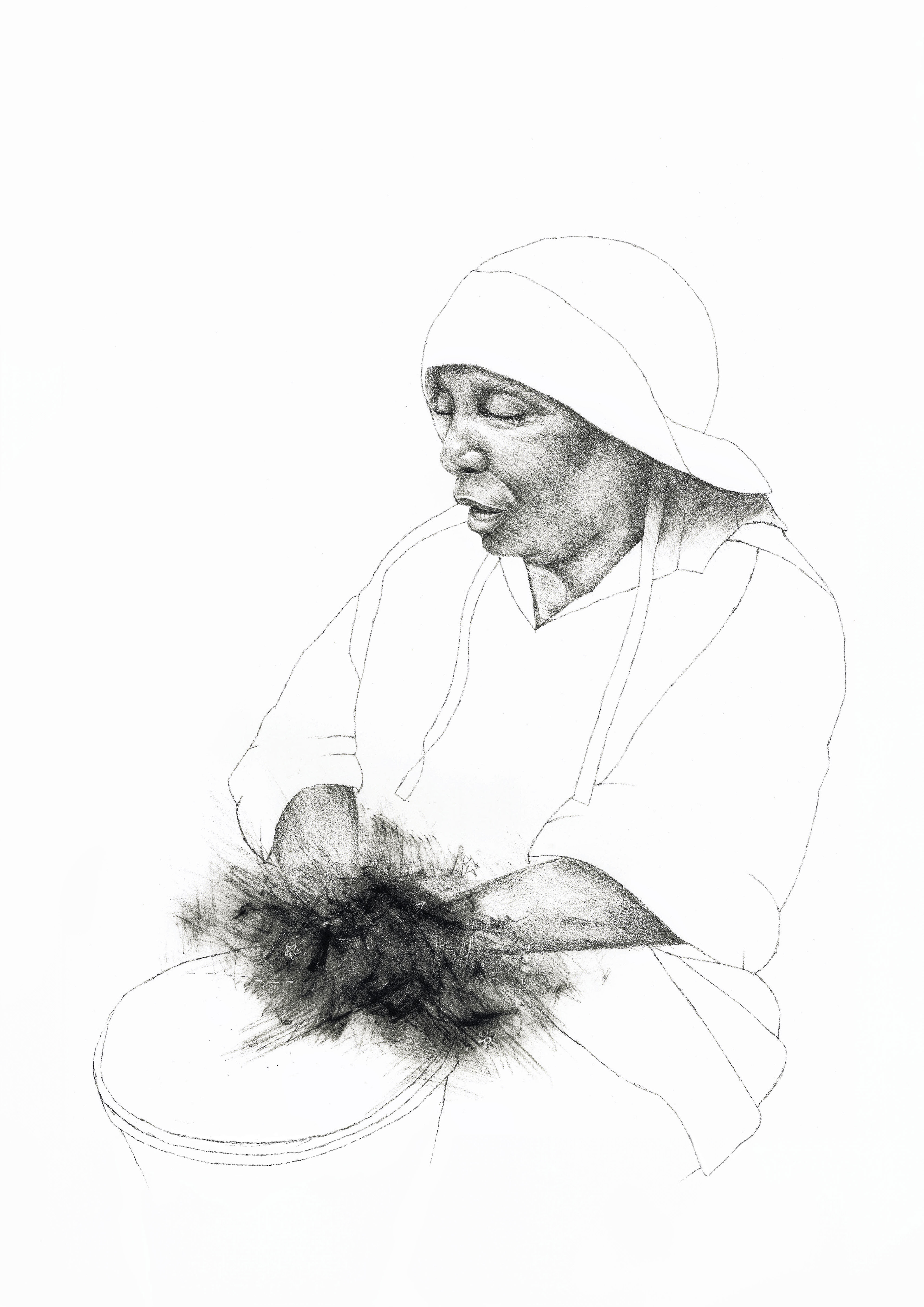 "Grenadian Drummer" | Lithograph | 38 x 50 cm