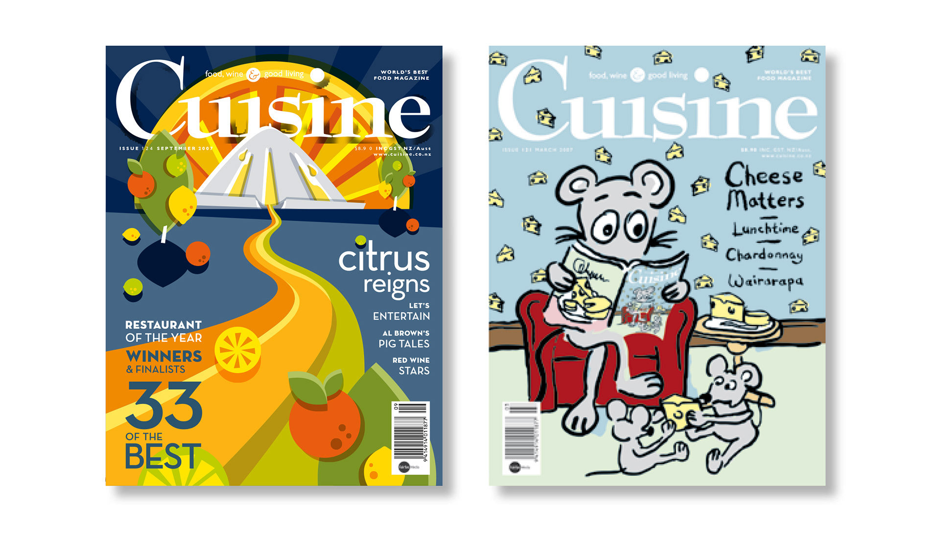CUISINE MAGAZINE COVERS