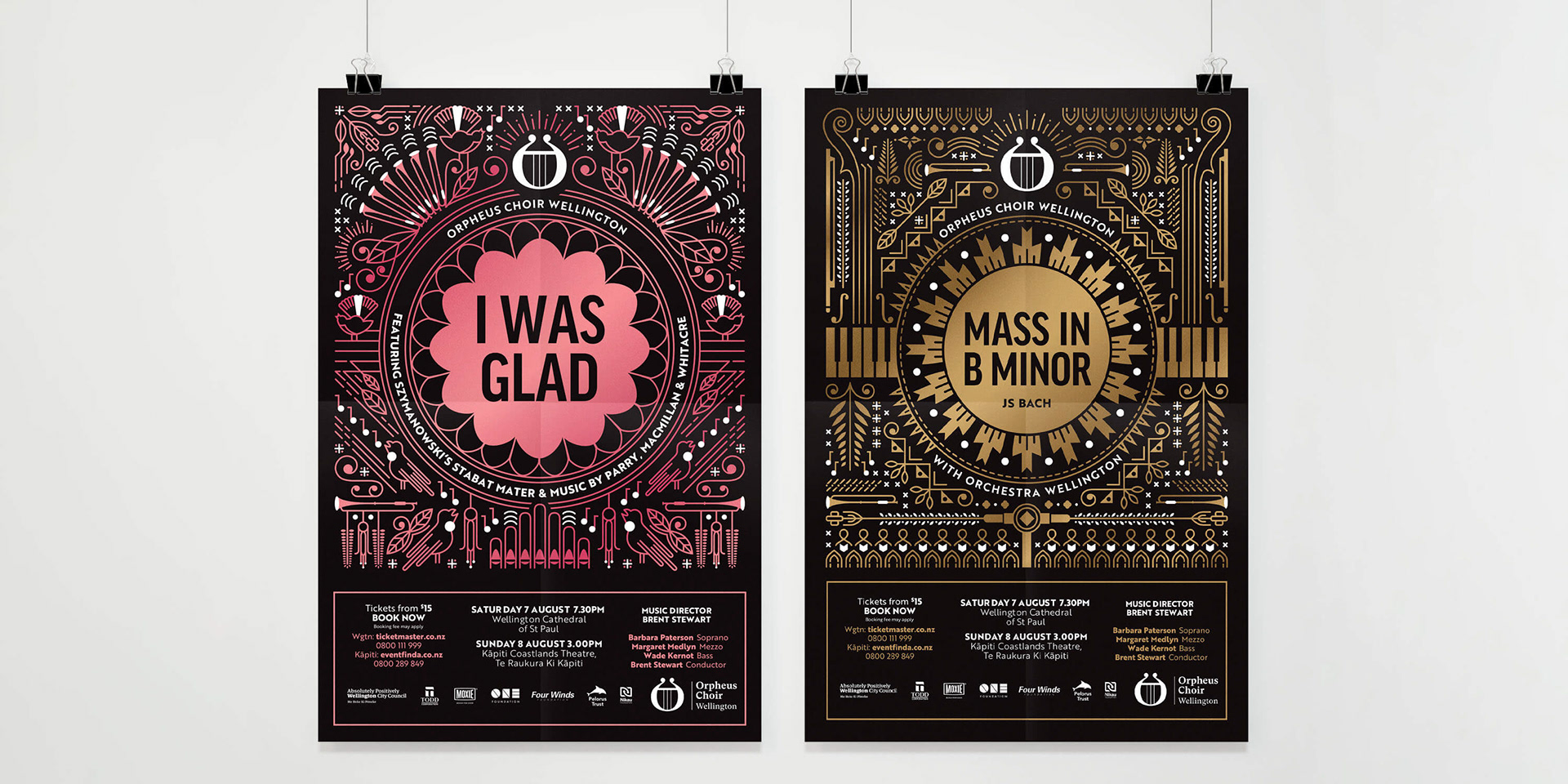 ORPHEUS CHOIR WELLINGTON CAMPAIGN GRAPHICS