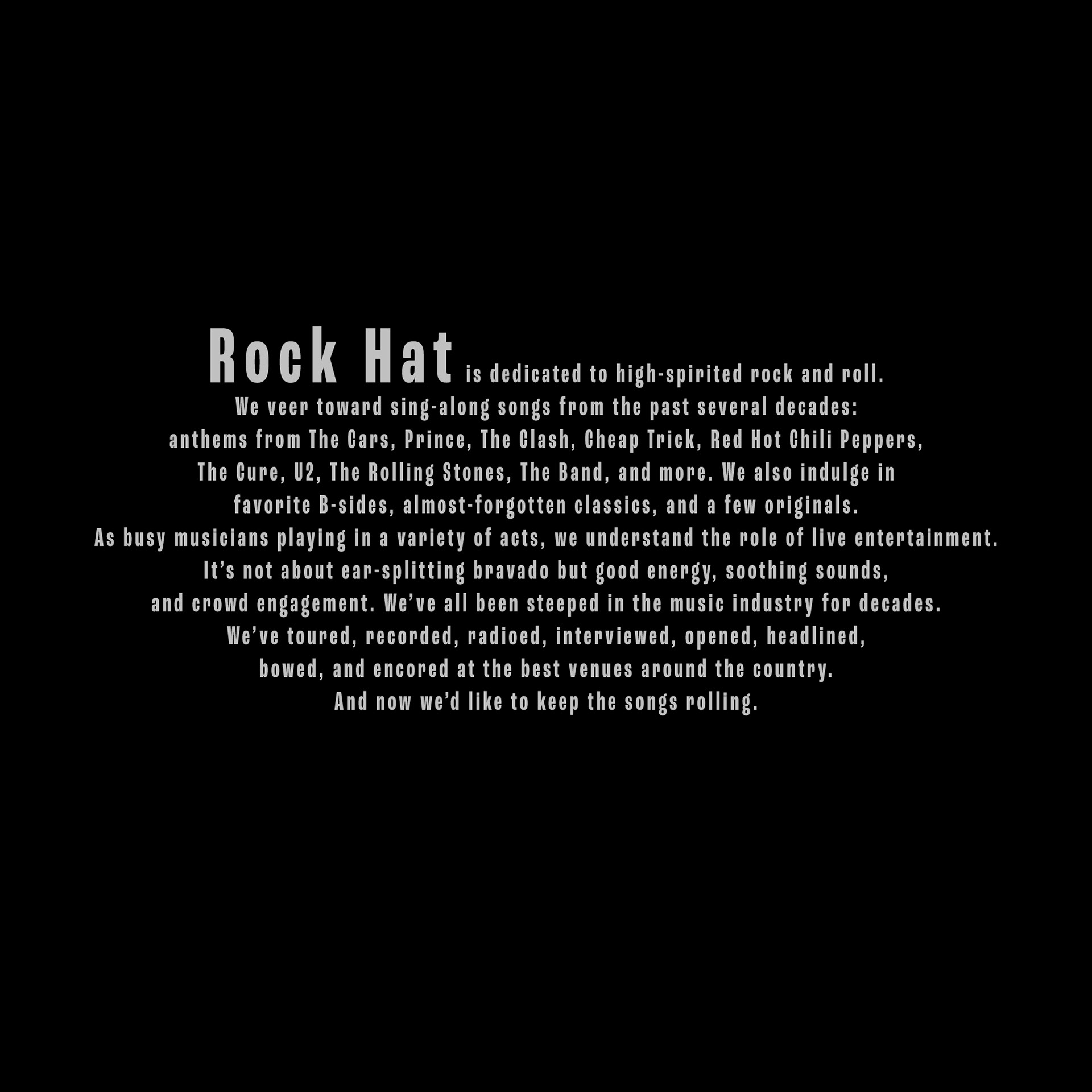 About Rock Hat band