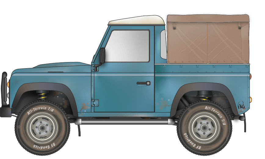 2007+ Land Rover Defender 90 soft back
