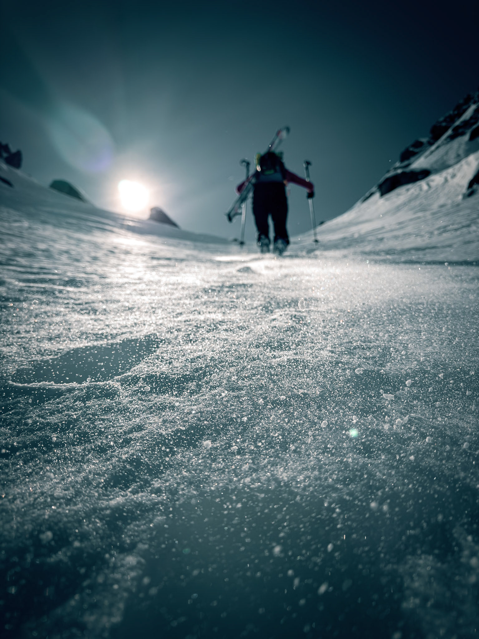 Steep uphill scarmbling