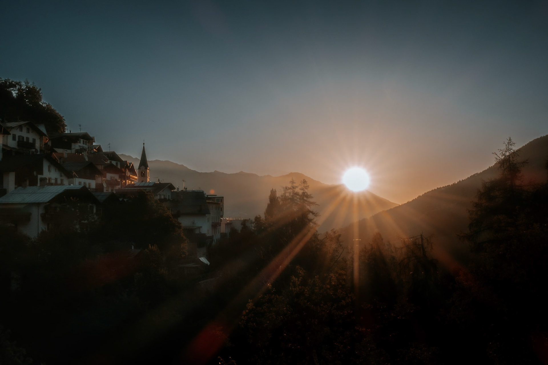 Sunrise over Stelvia