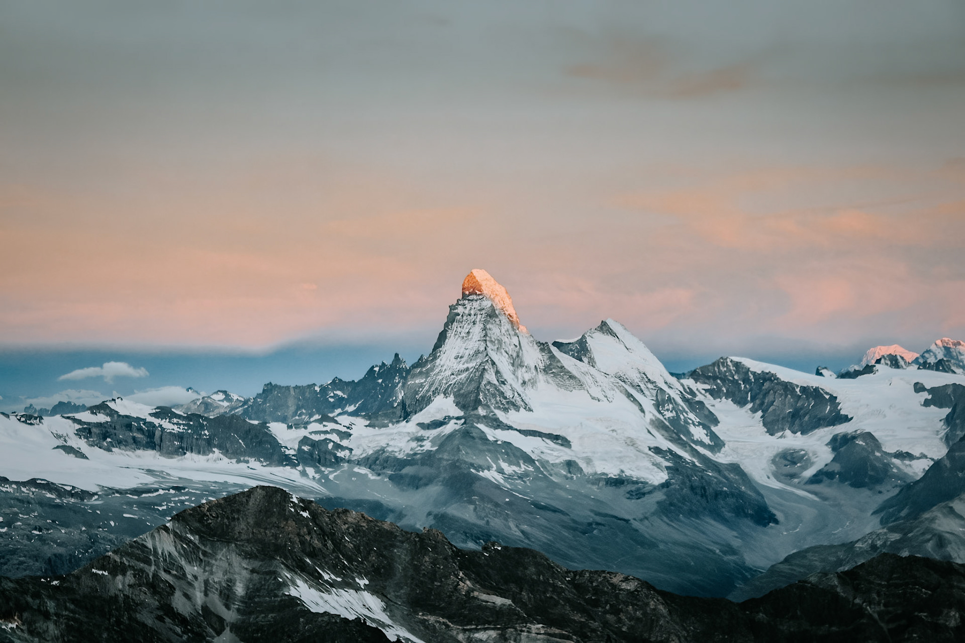 The Matterhorn in the early morning light