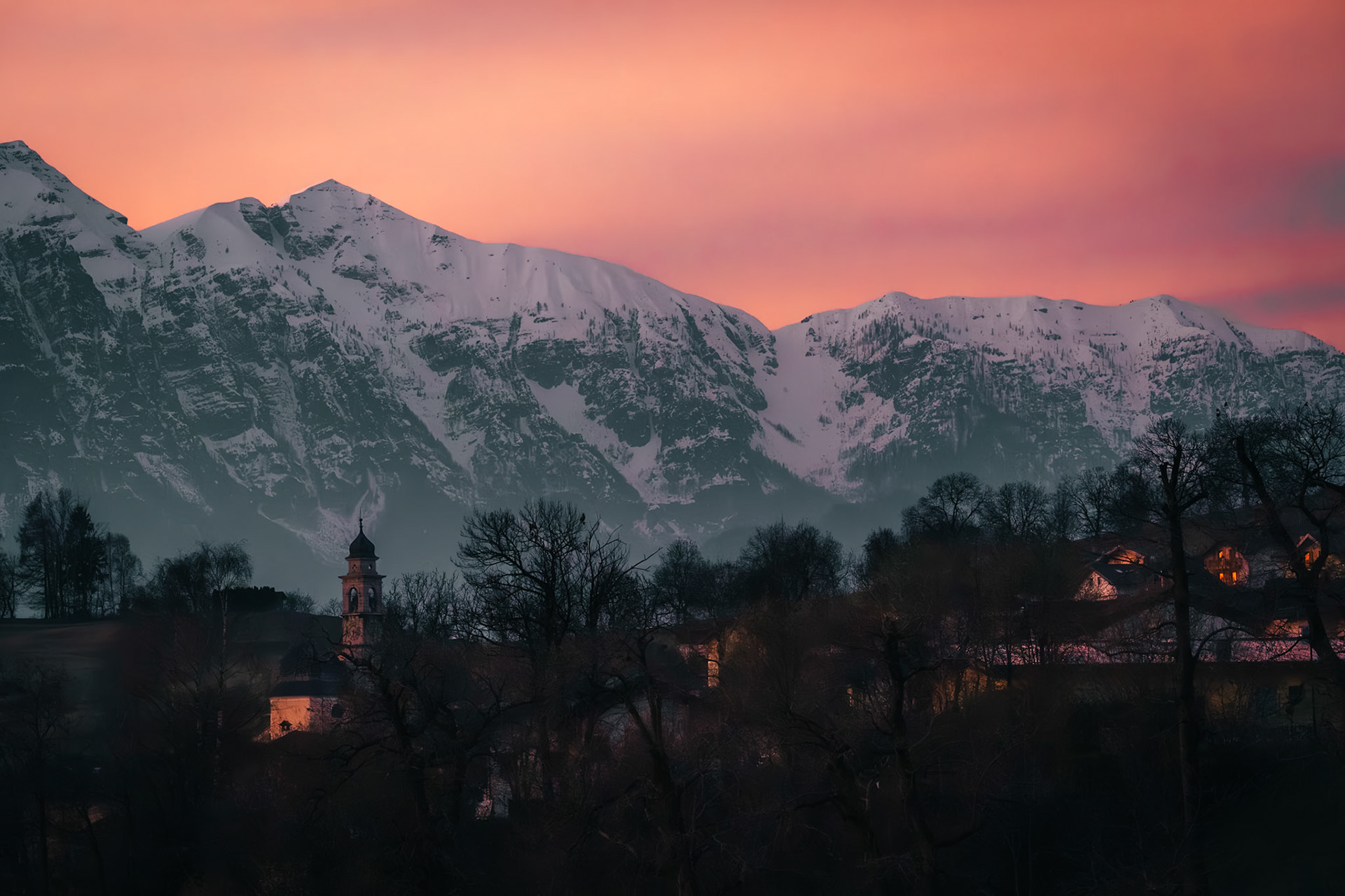 Sunset in Valsugana