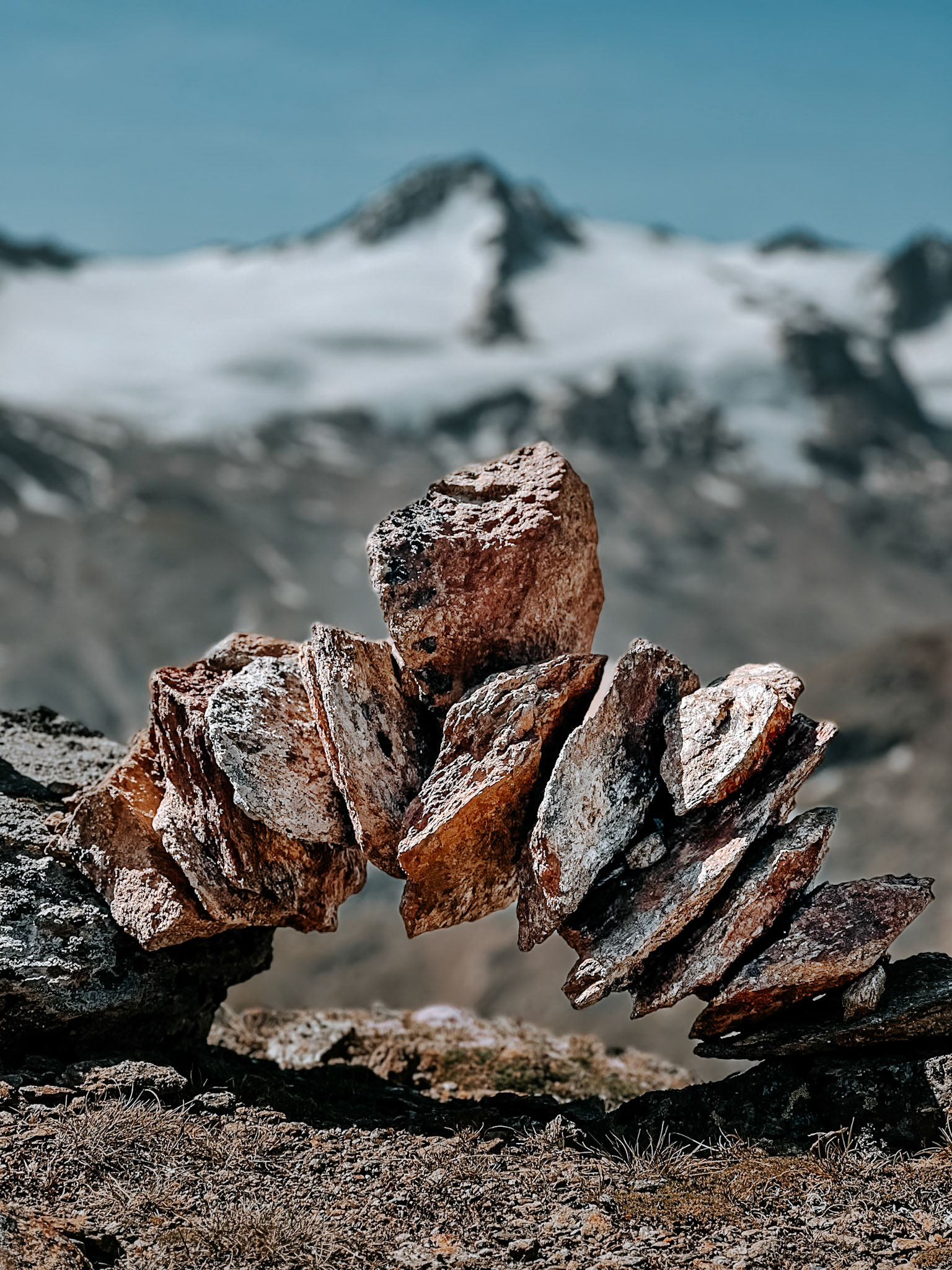 Stone figure in the Ötztal Alps