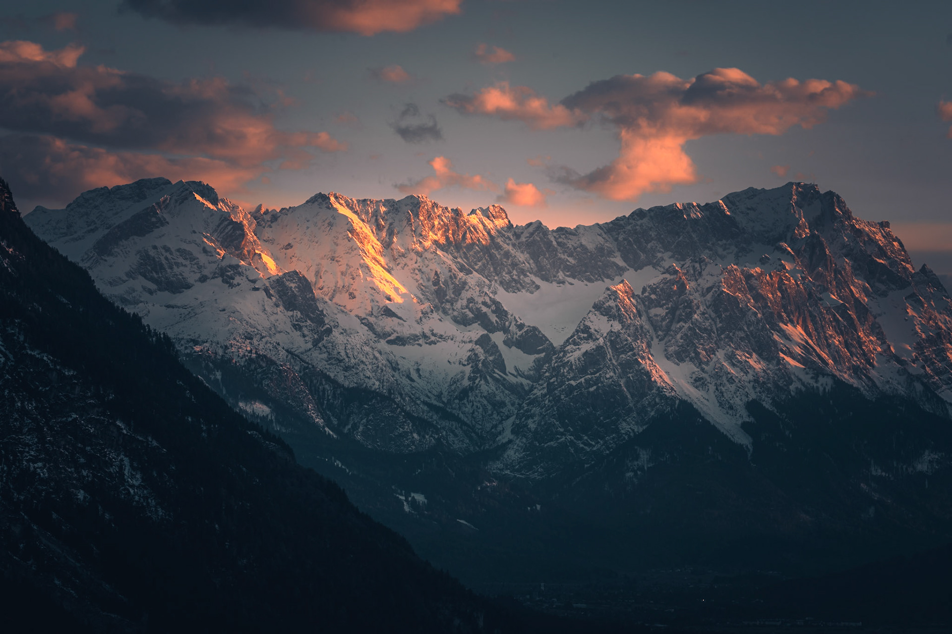 Zugspitze in the evening light