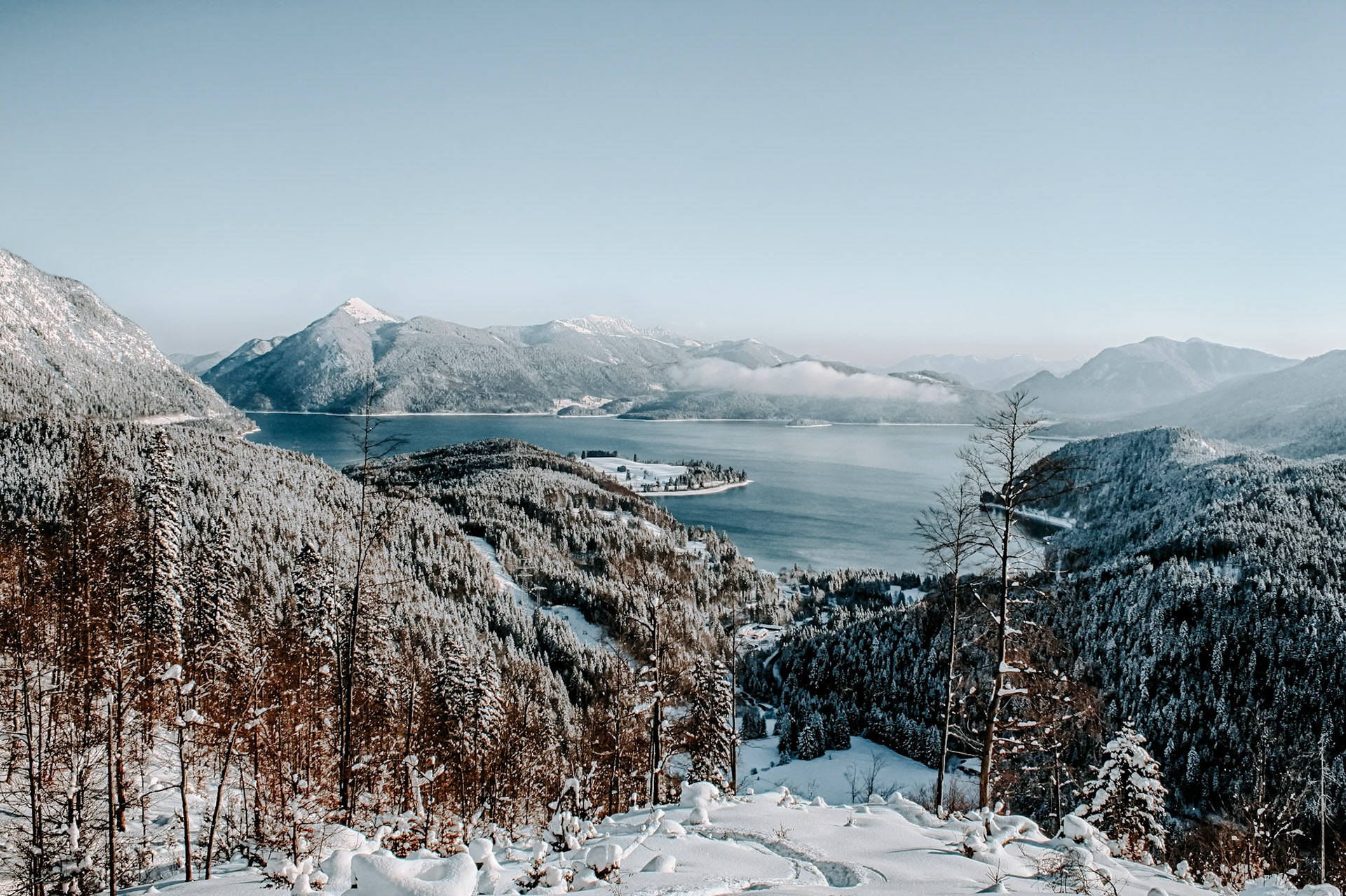 Walchensee in Winter