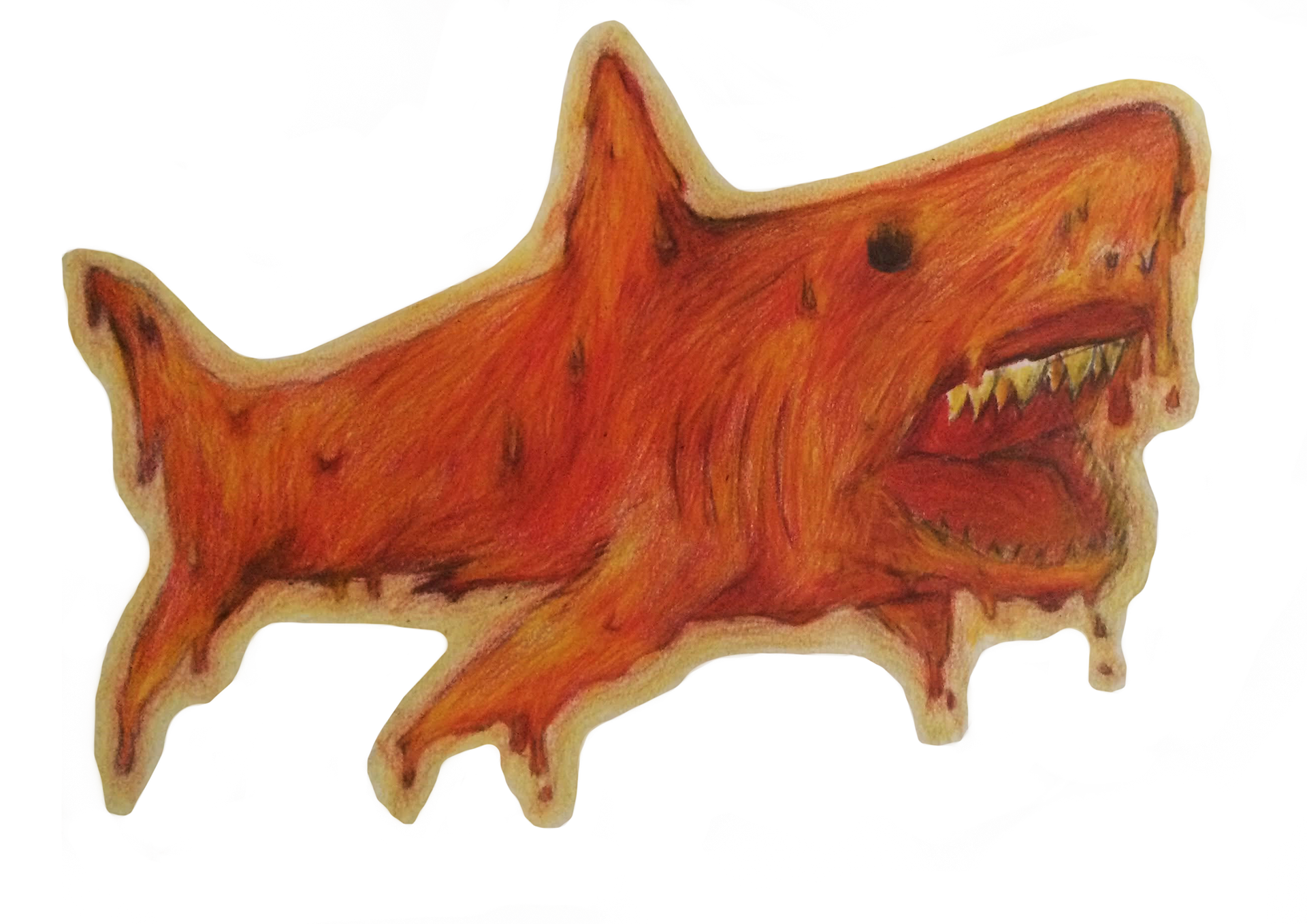 Lava Shark Character Design