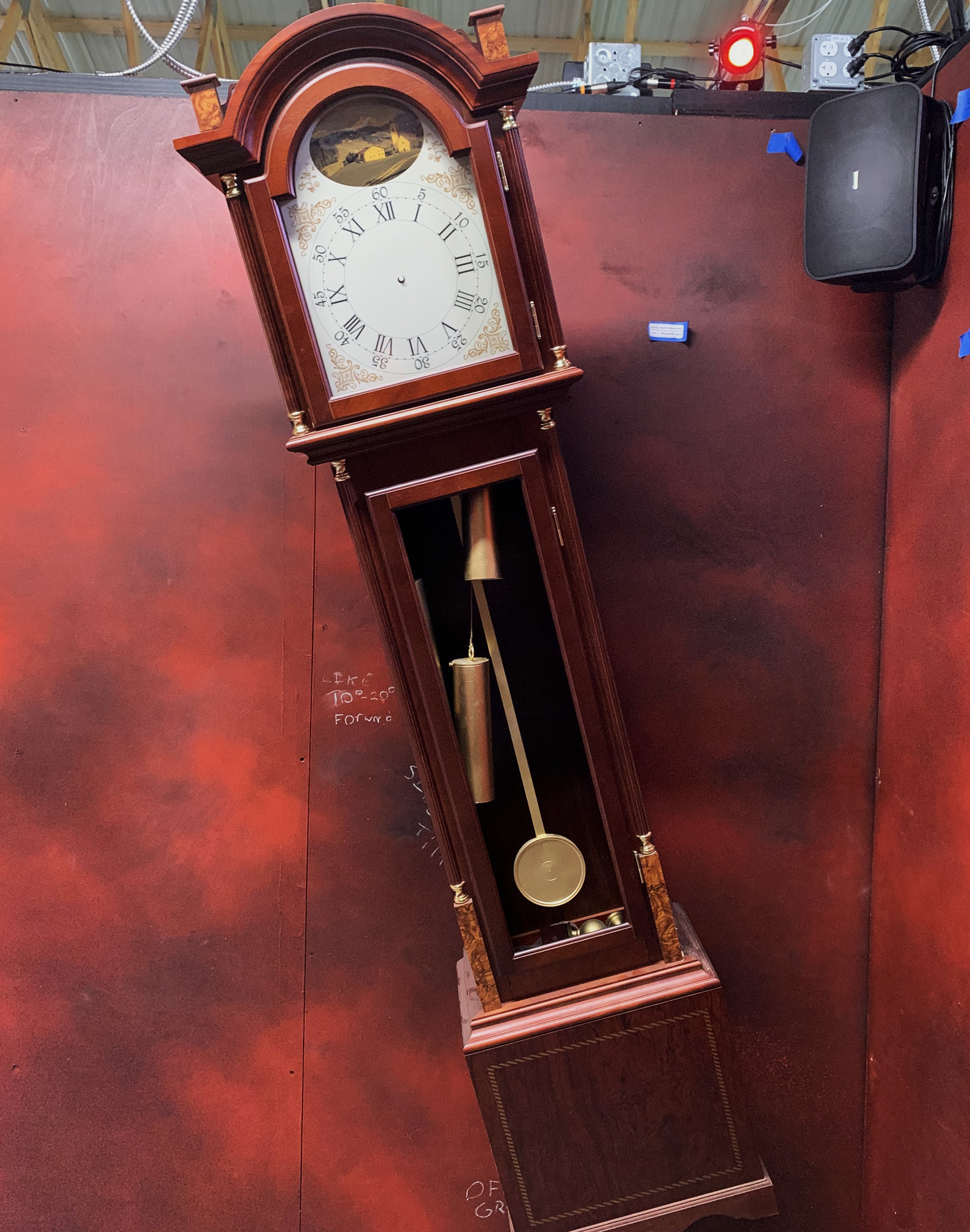 Grandfather Clock in Upside Down