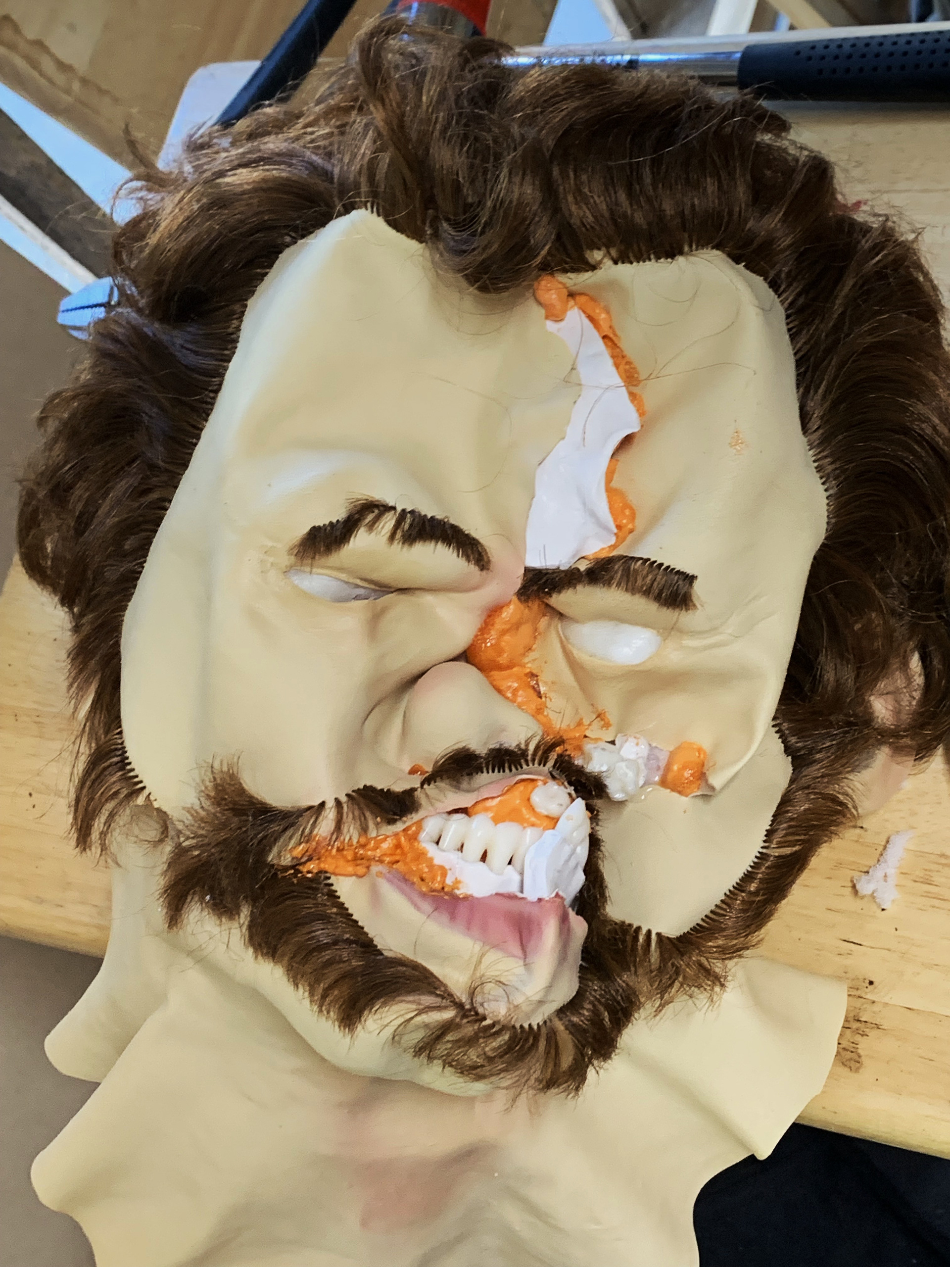 Smashed in Head