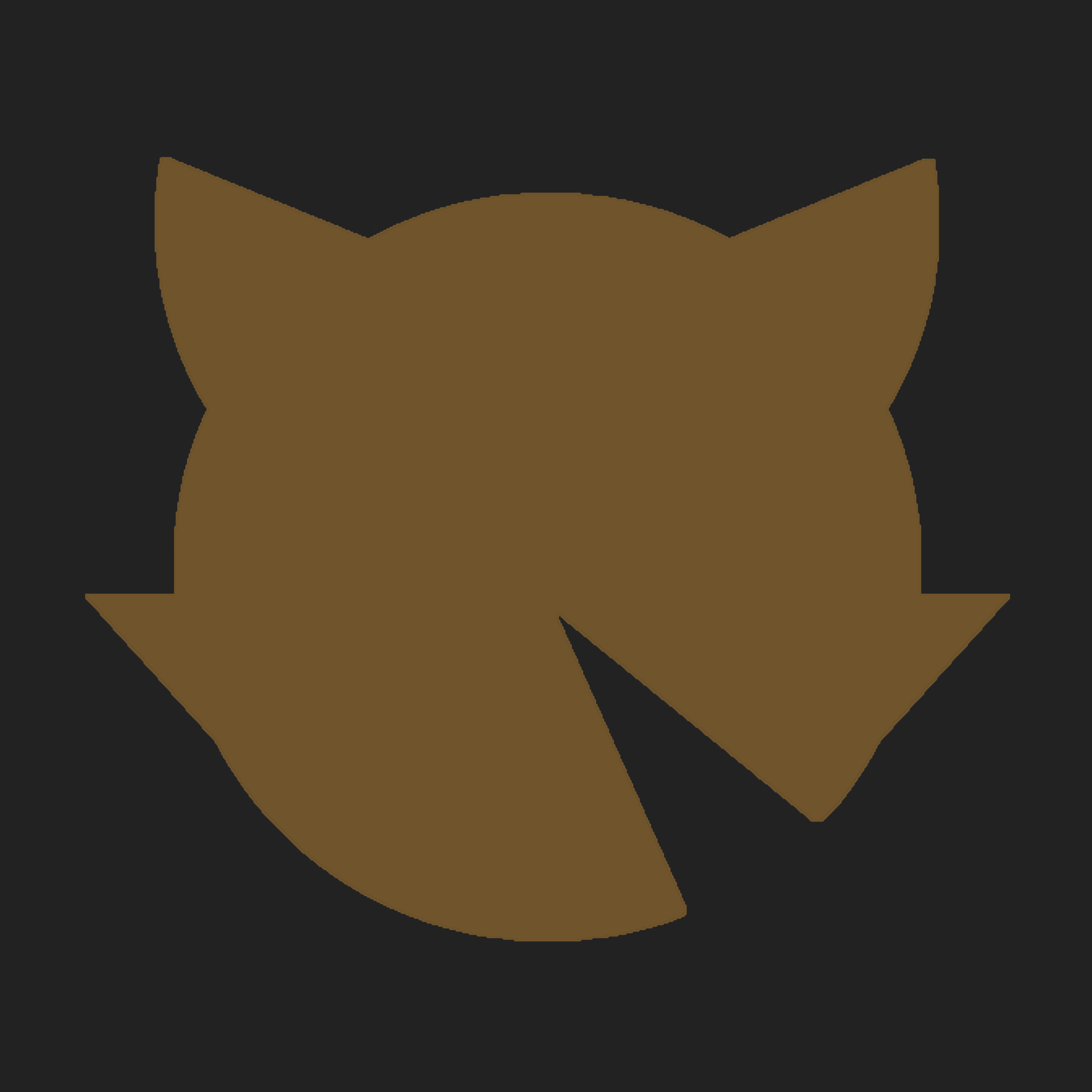 Brown Fox Head Logo