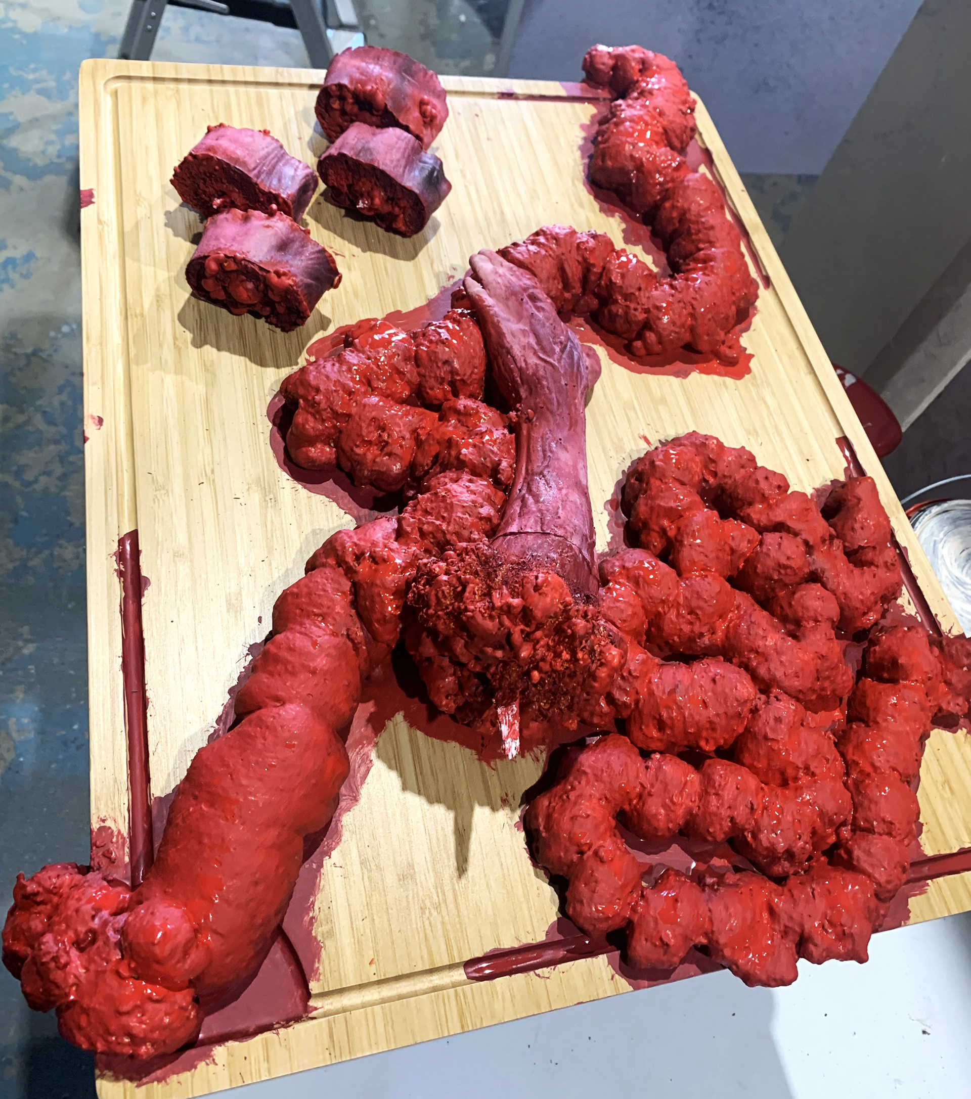 Charcuterie Board with Scenic Paint