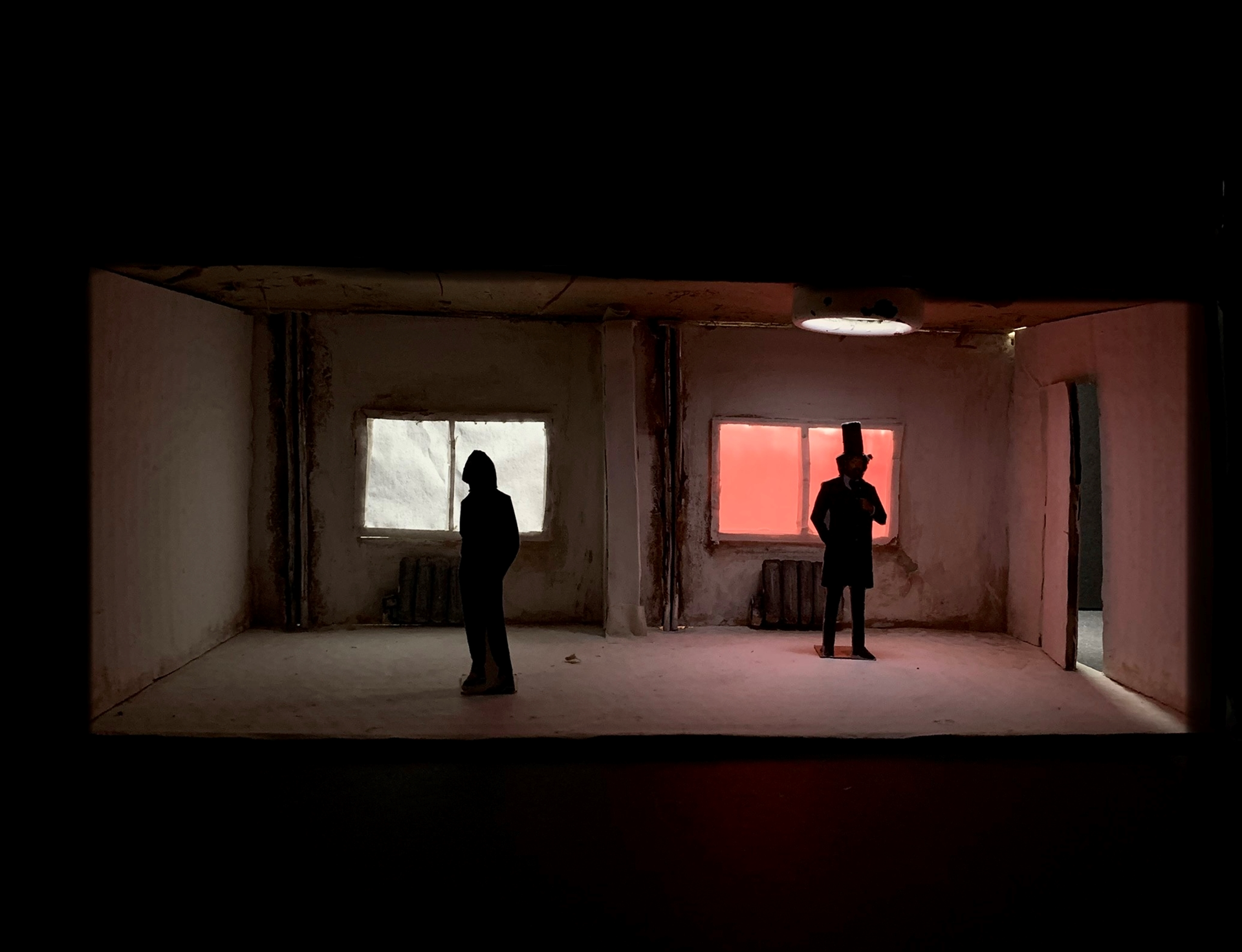 Apartment without Furniture with Scale Figures