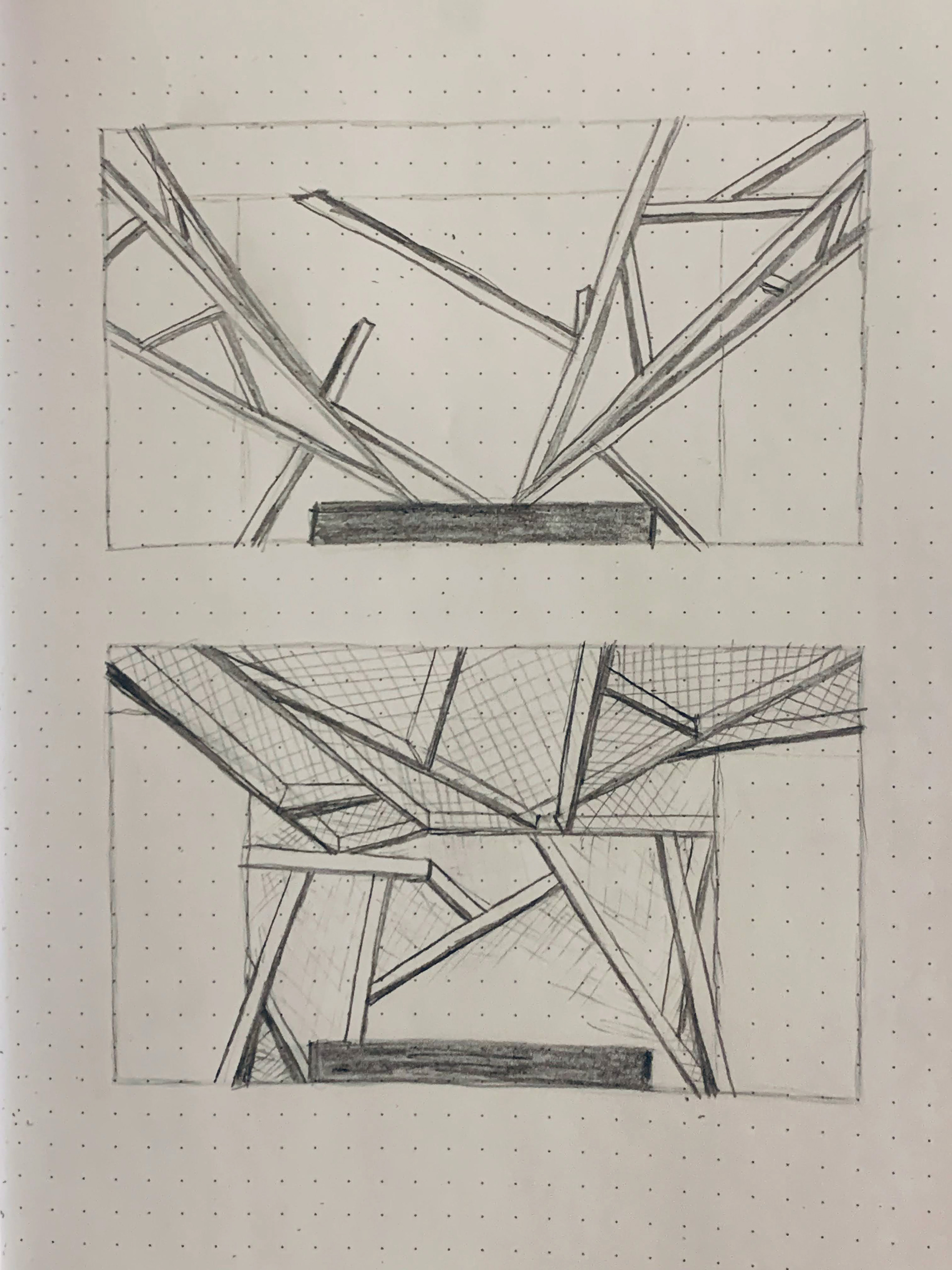 Sketches Using Straight Angular Lines