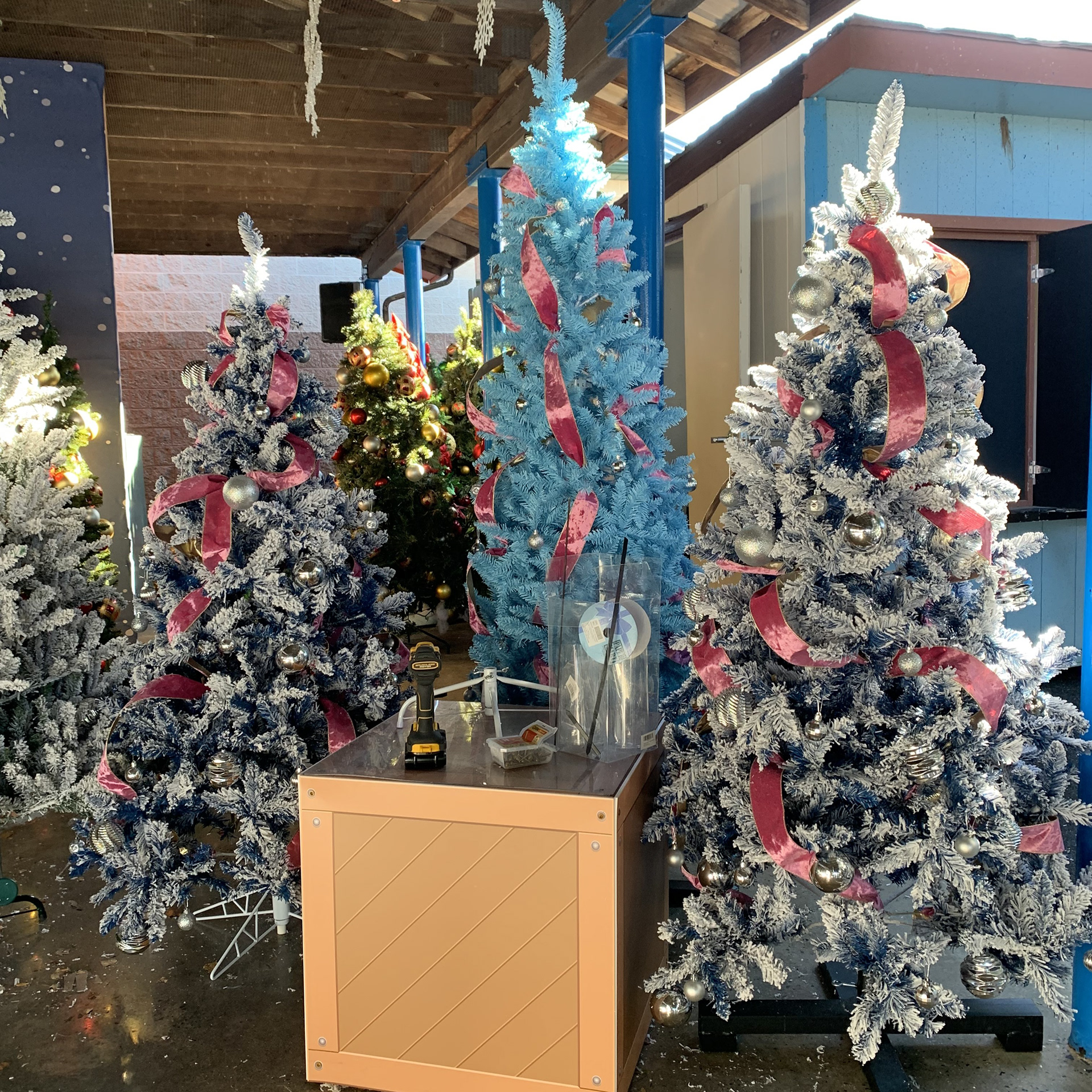Finished Kissses Candy Trees