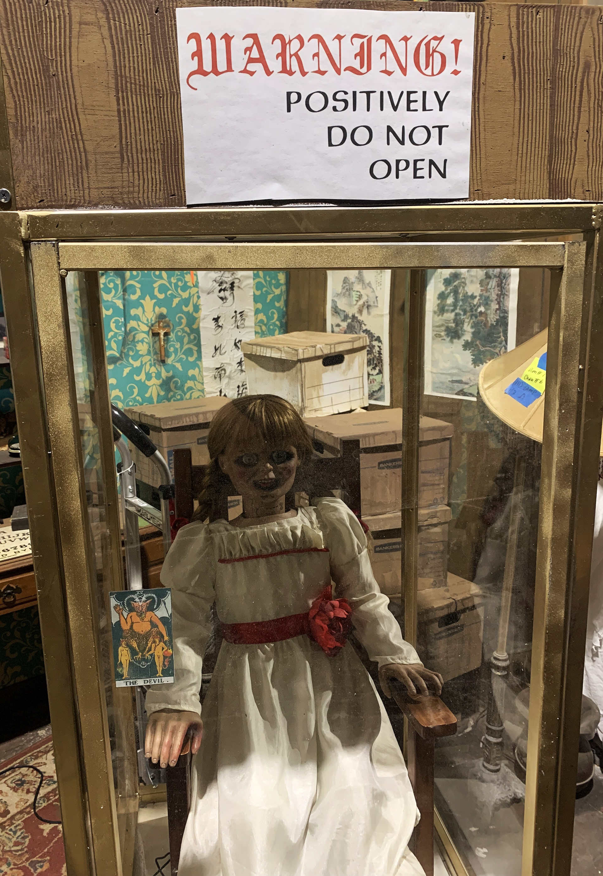 Annebelle Doll and Cabinet