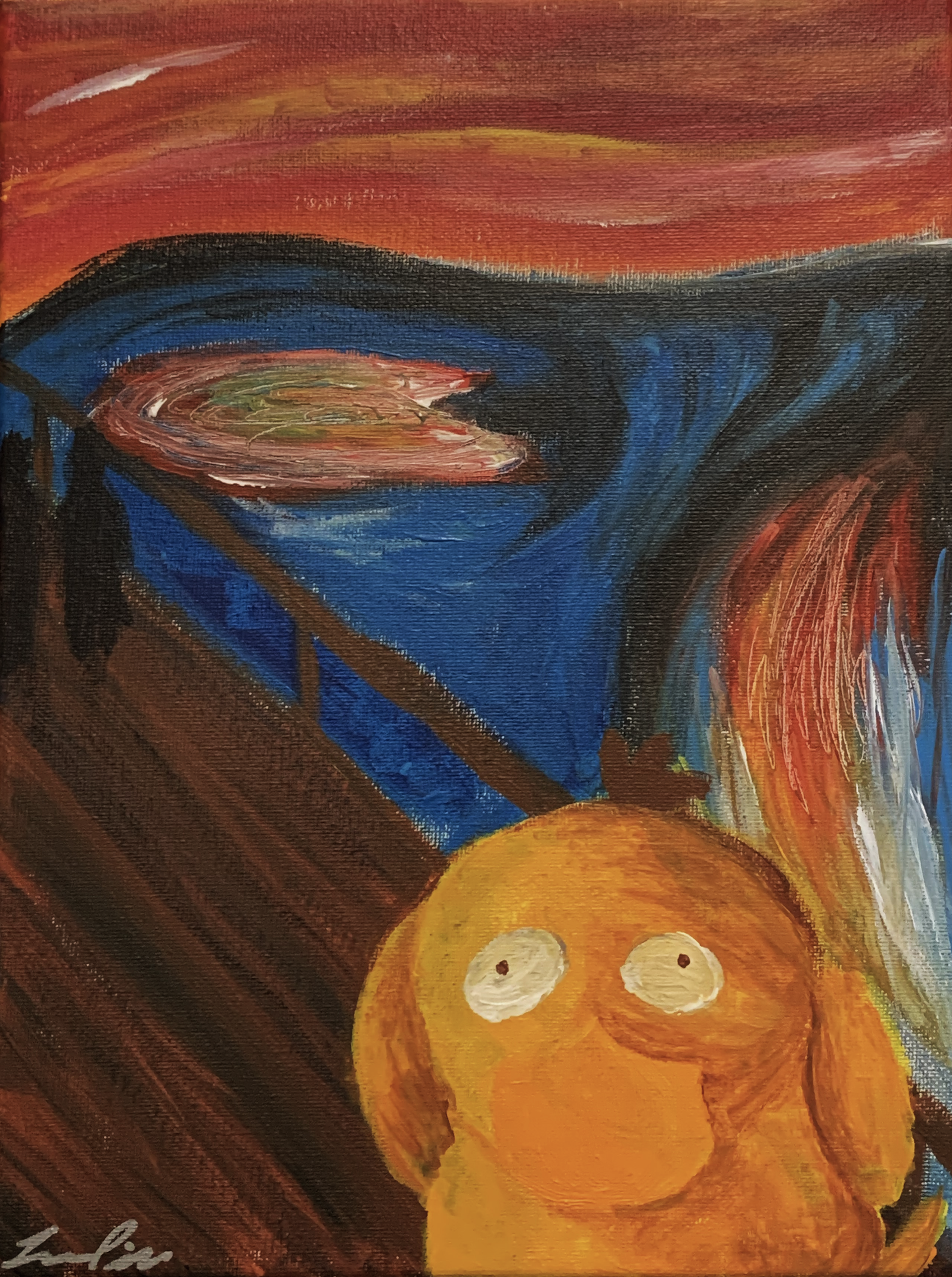 Psyduck Edvard Munch Parody
