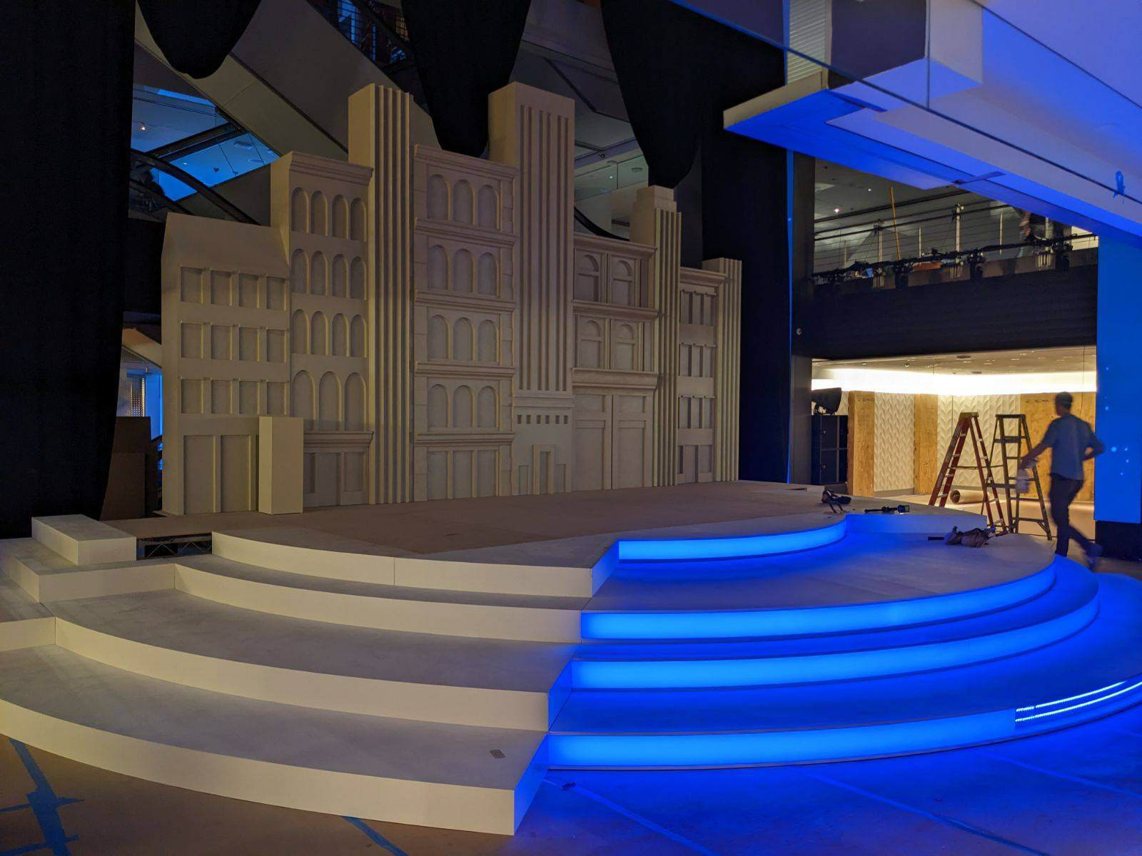 Skyline Background and Stage