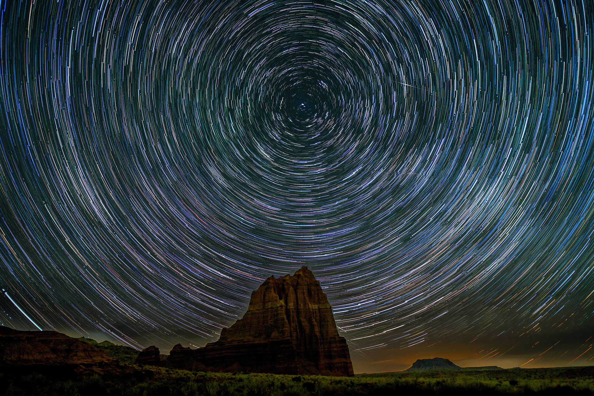 Temple of the Sun Star Trails