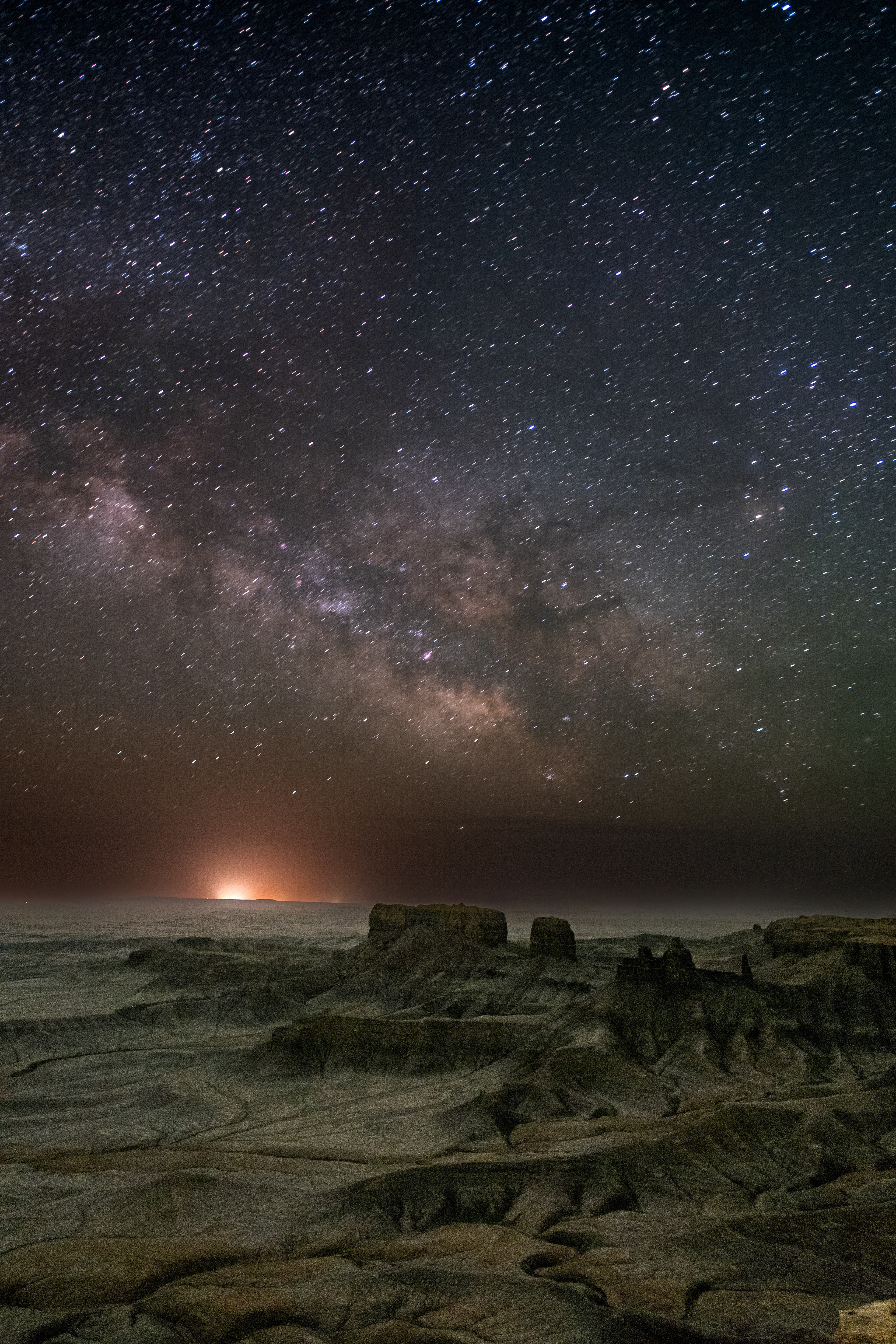 Moonscape Milky Way