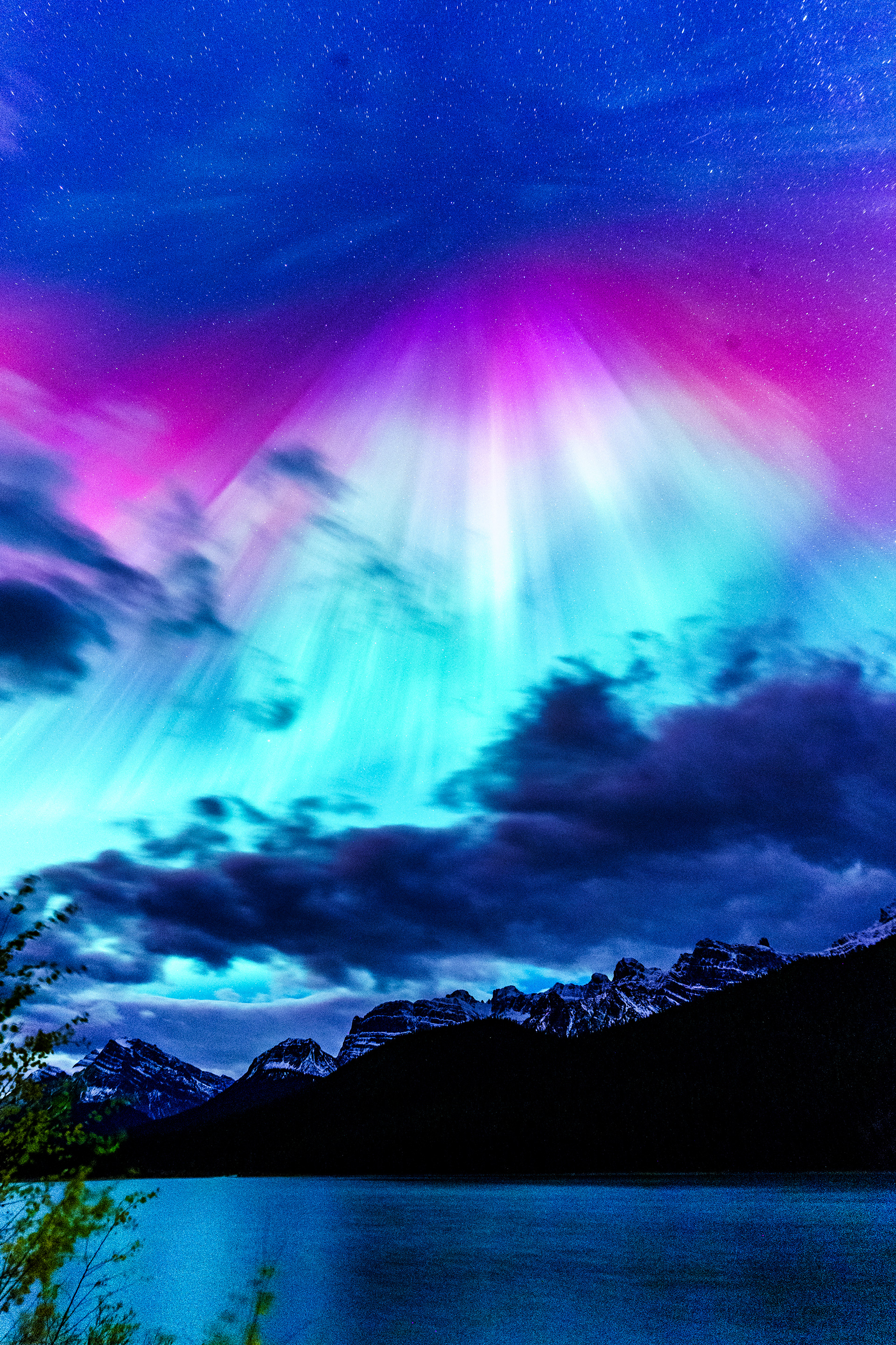 Canadian Rockies Aurora