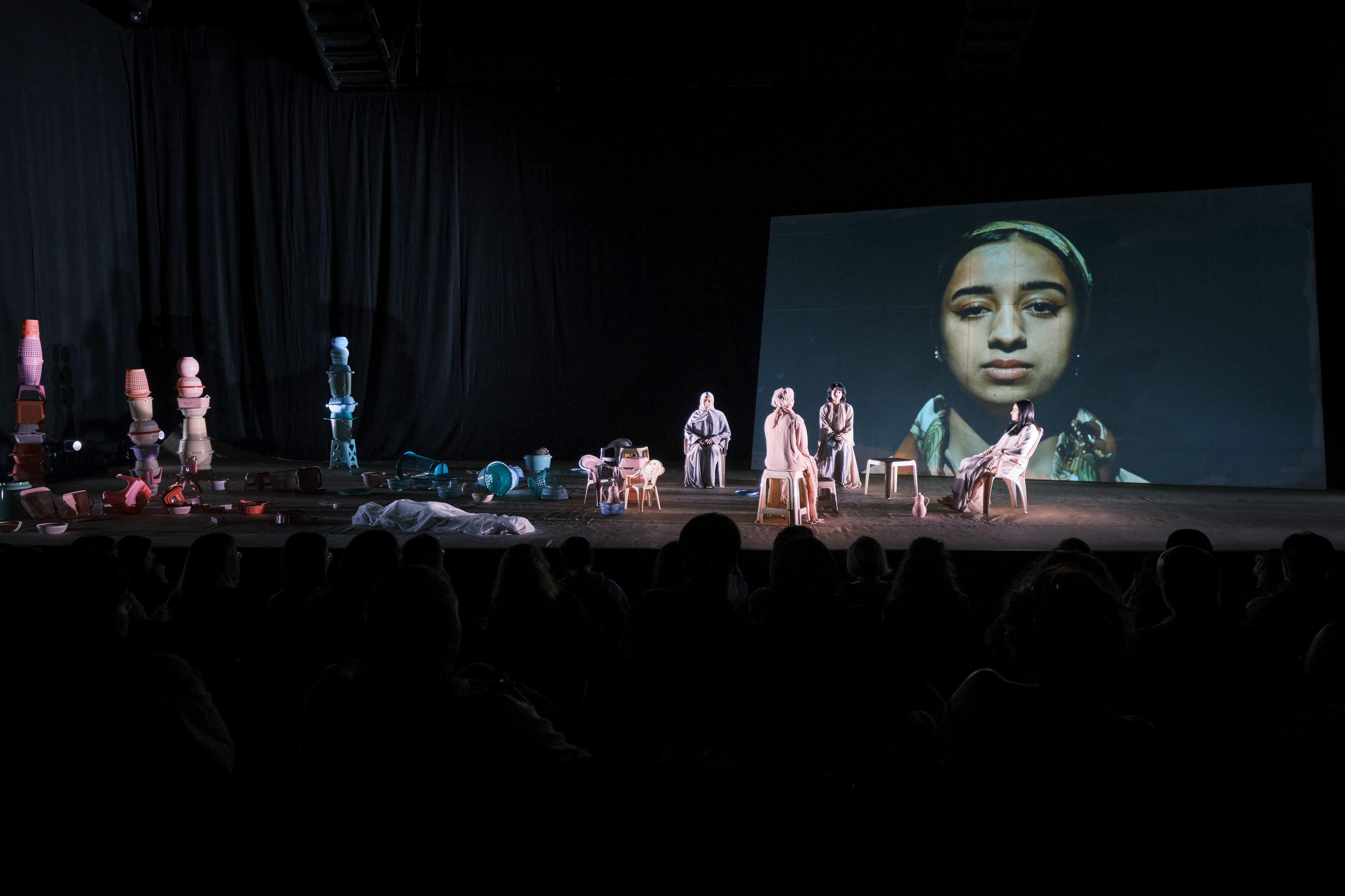Projection design by Fatema Al Fardan