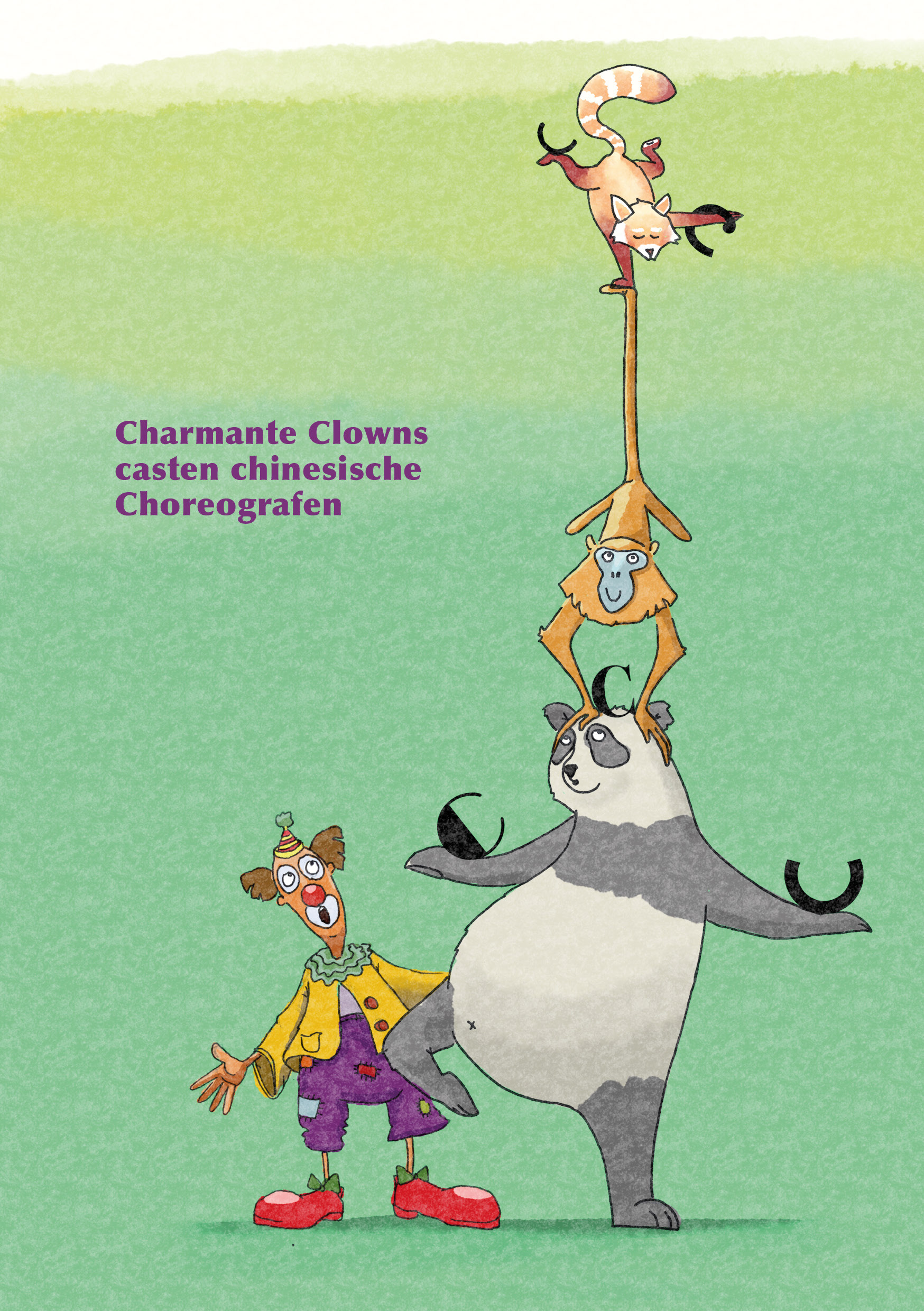 Charming clowns cast chinese choreographers