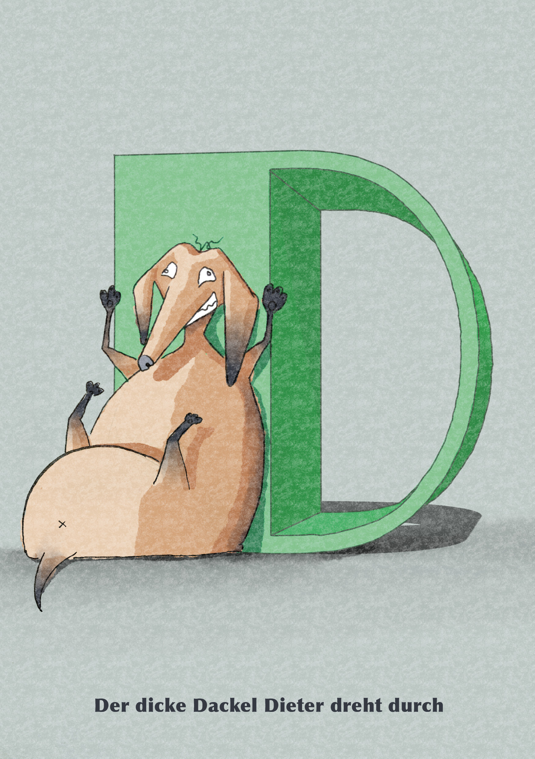 Dieter the fat dachshund goes crazy