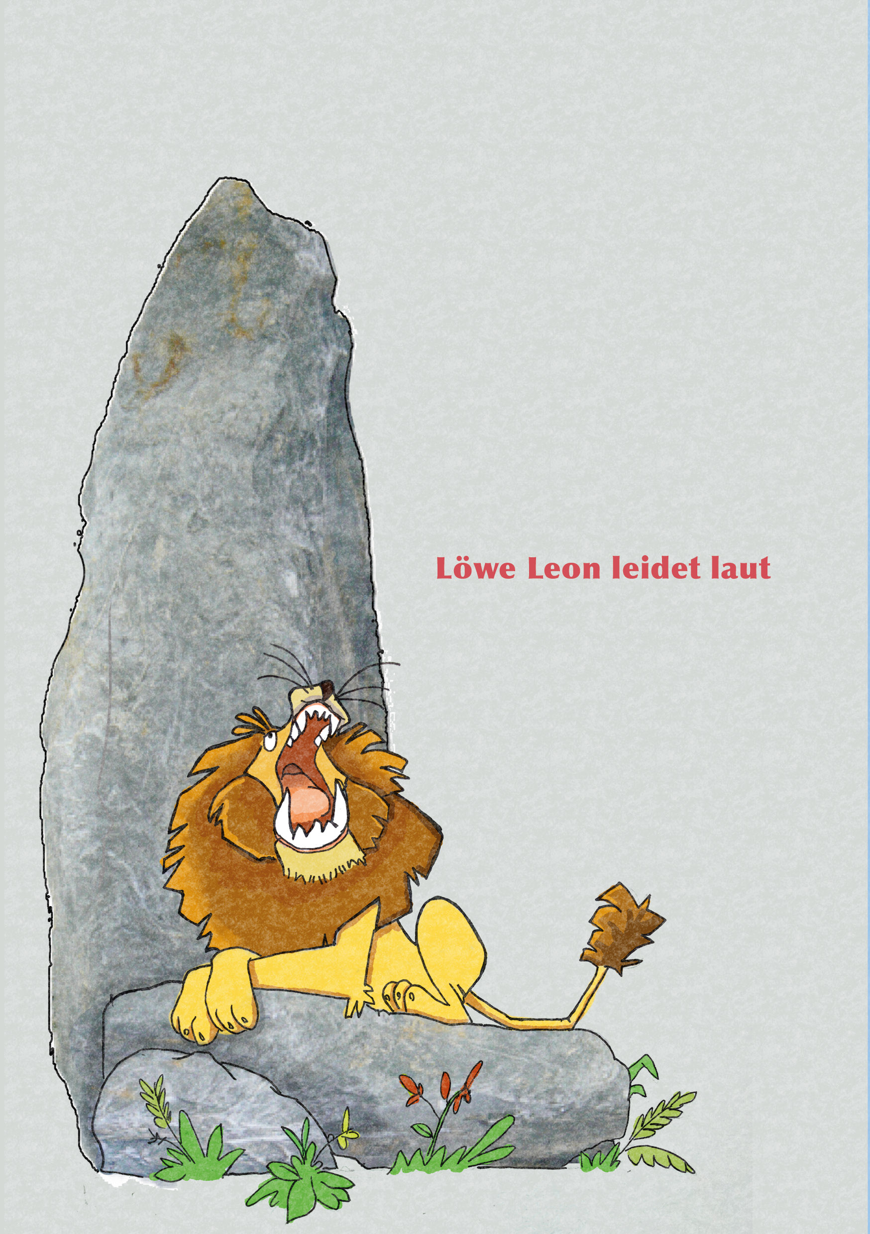 Lion Leon suffers loudly