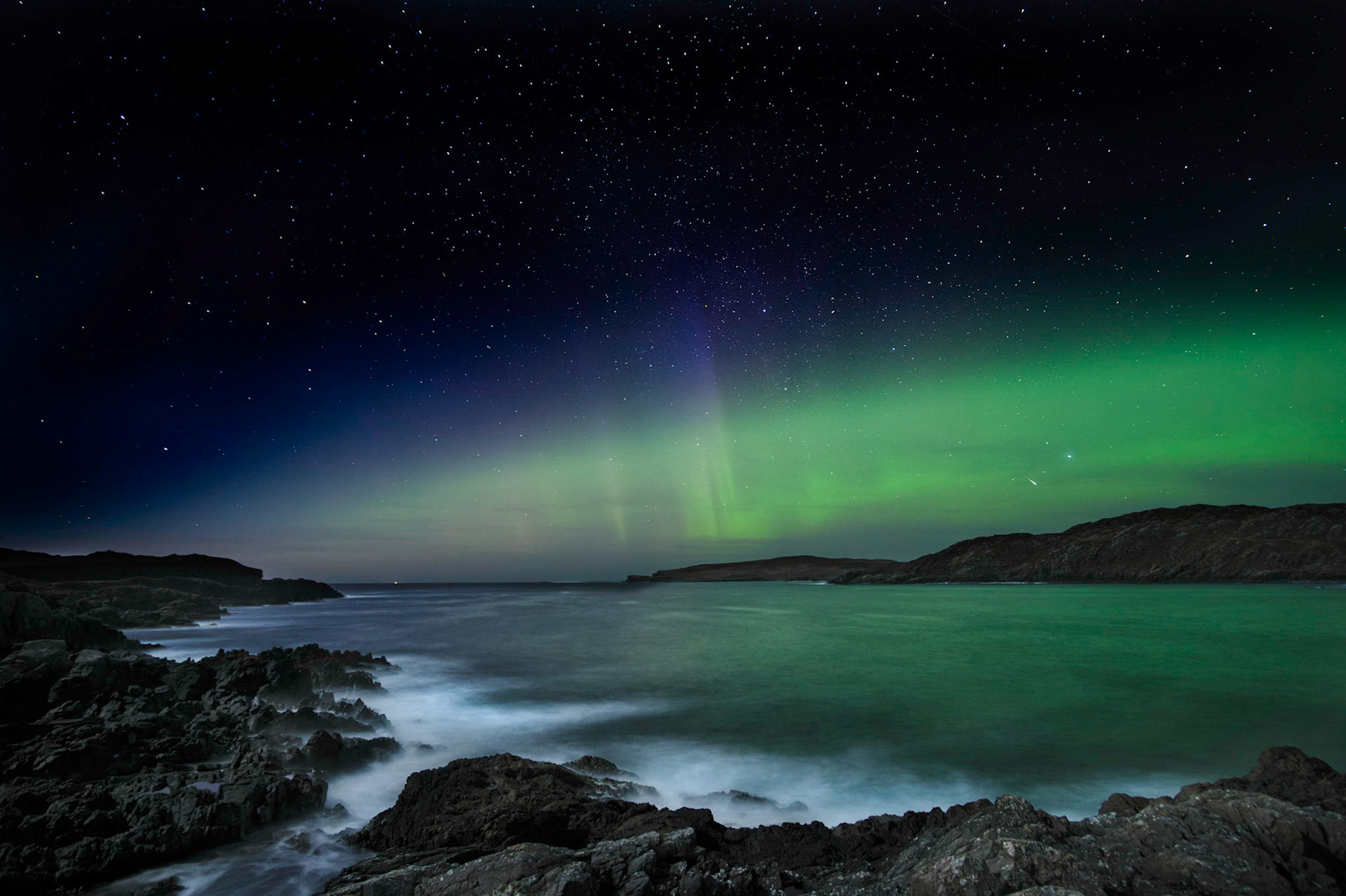 Aurora over Scourie Bay