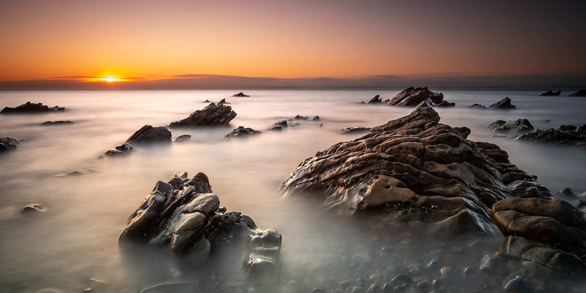 The rocks at Tarrel Beach, near Hilton