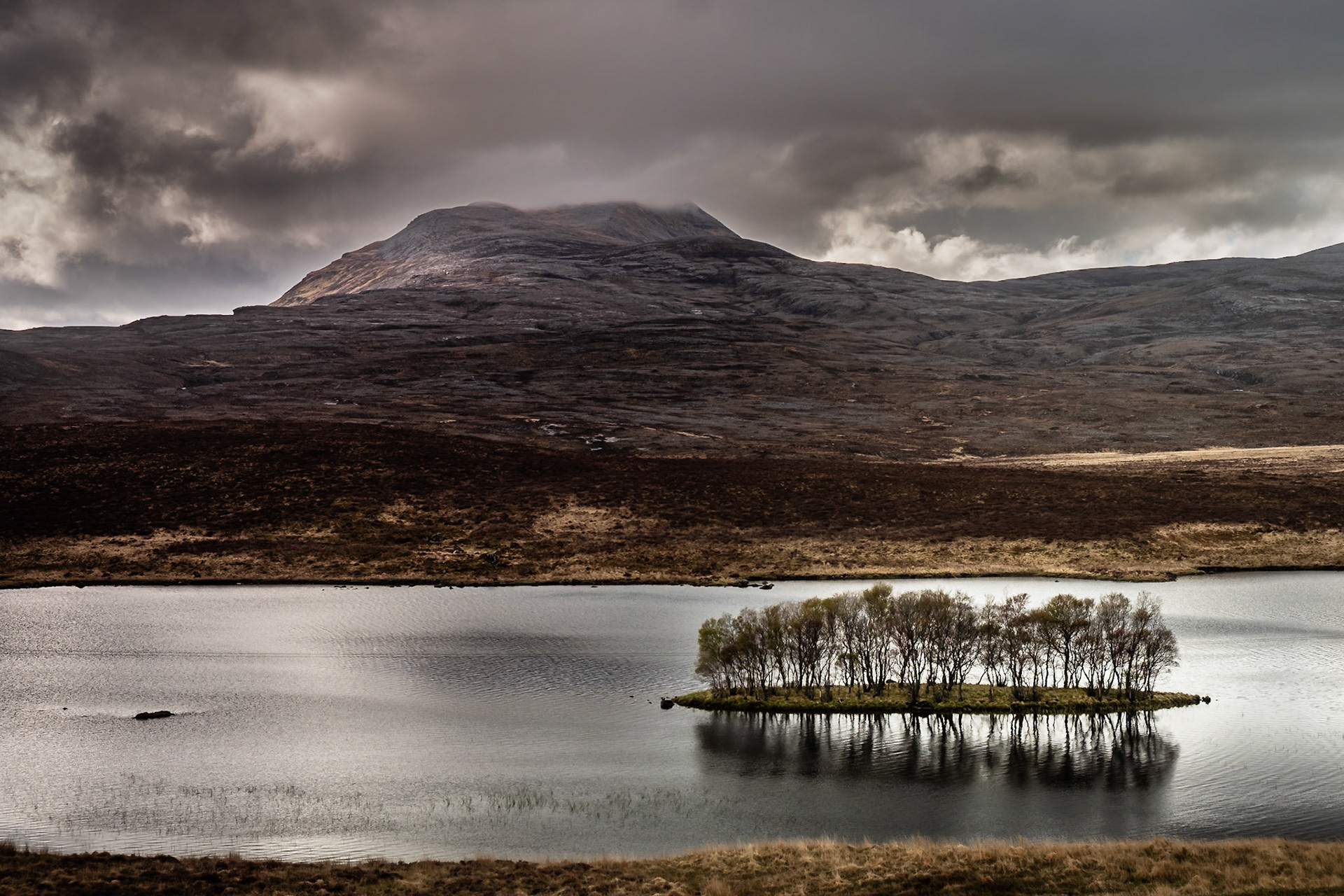 The mountain of Canisp in Sutherland.