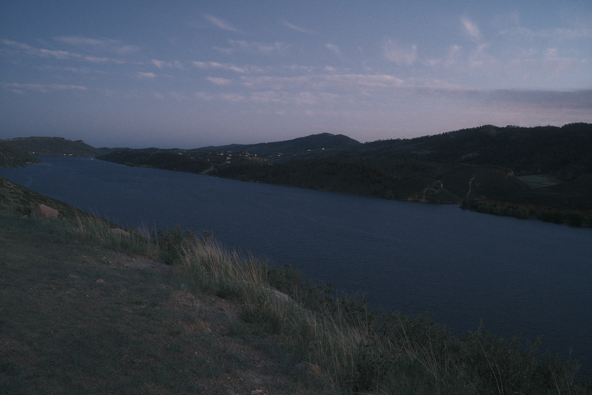 Blue hour assignment. Interesting SOOC jpeg. Sky is a little flat, but for some reason I like the vibe on this one.