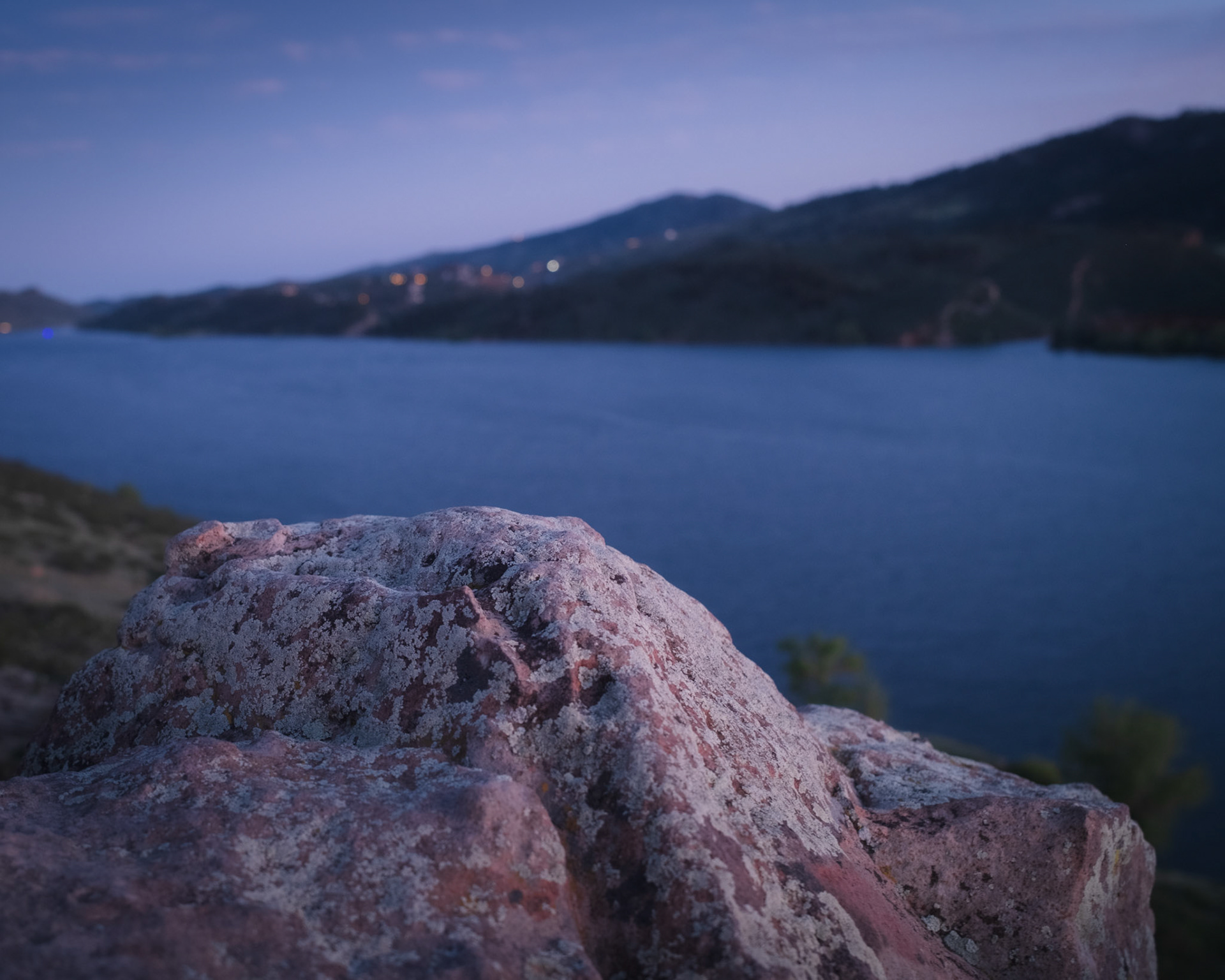 Working on the "Blue Hour" assignment for 52 Frames. Looking southwest.