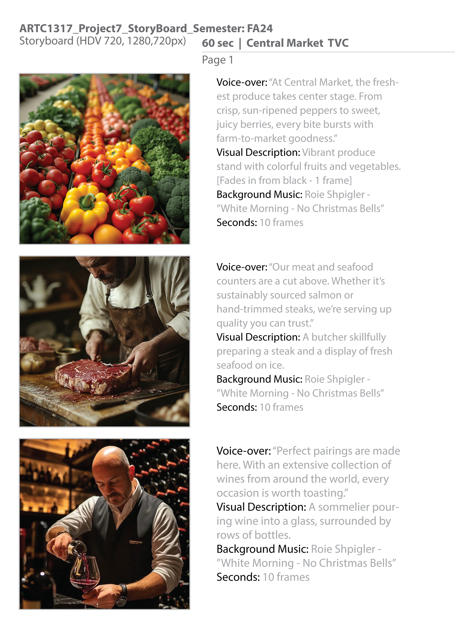 Central Market 30 second commercial - Page 1