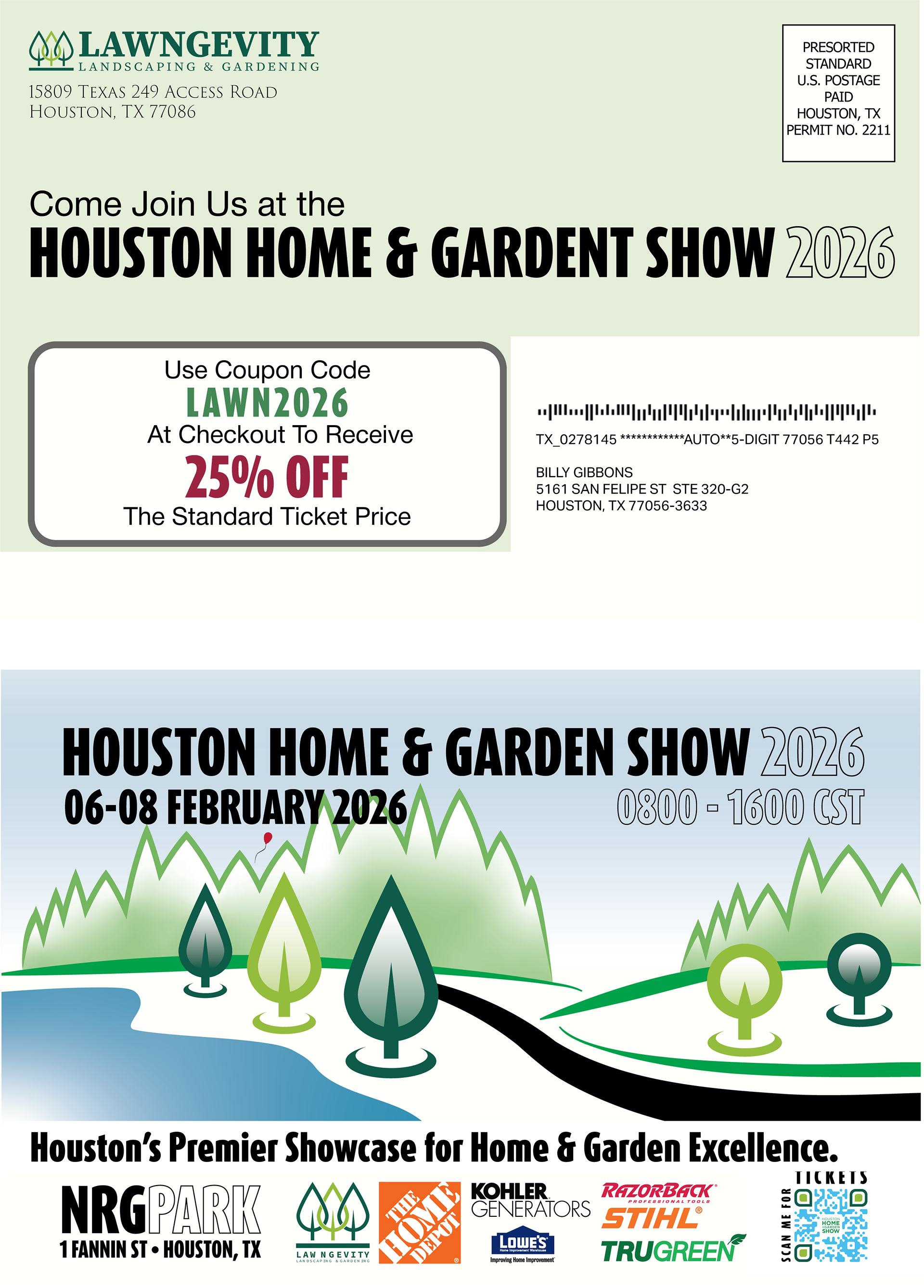 HHGS Event Postcard Mailer (Front & Back)