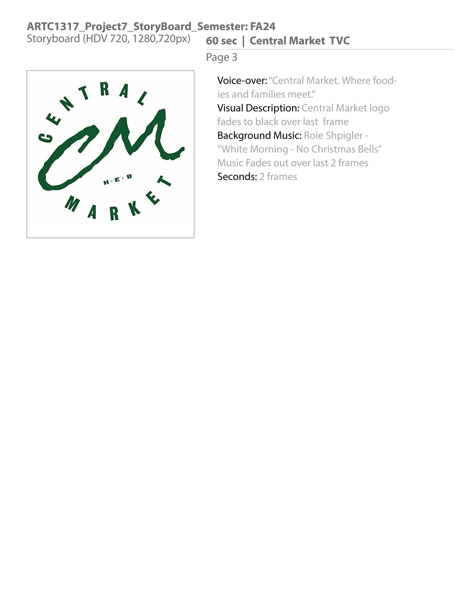 Central Market 30 second commercial - Page 3