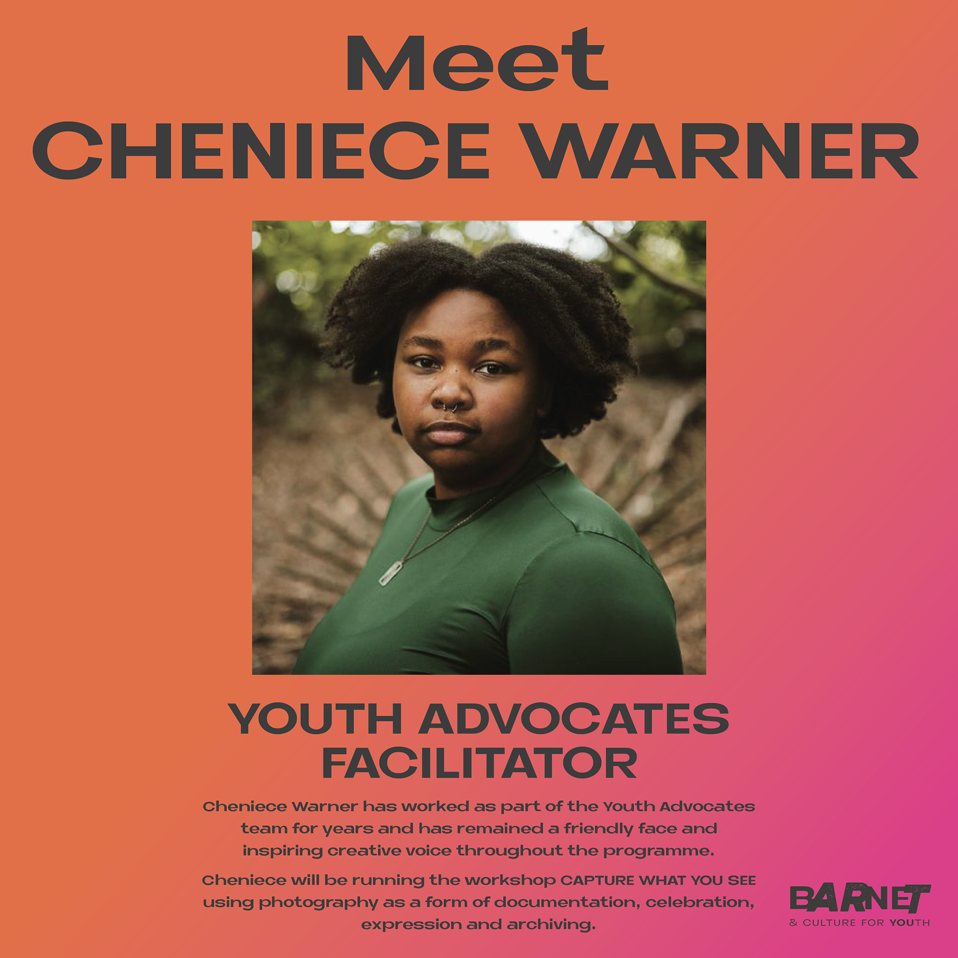 Facilitator profile asset- Cheniece Warner