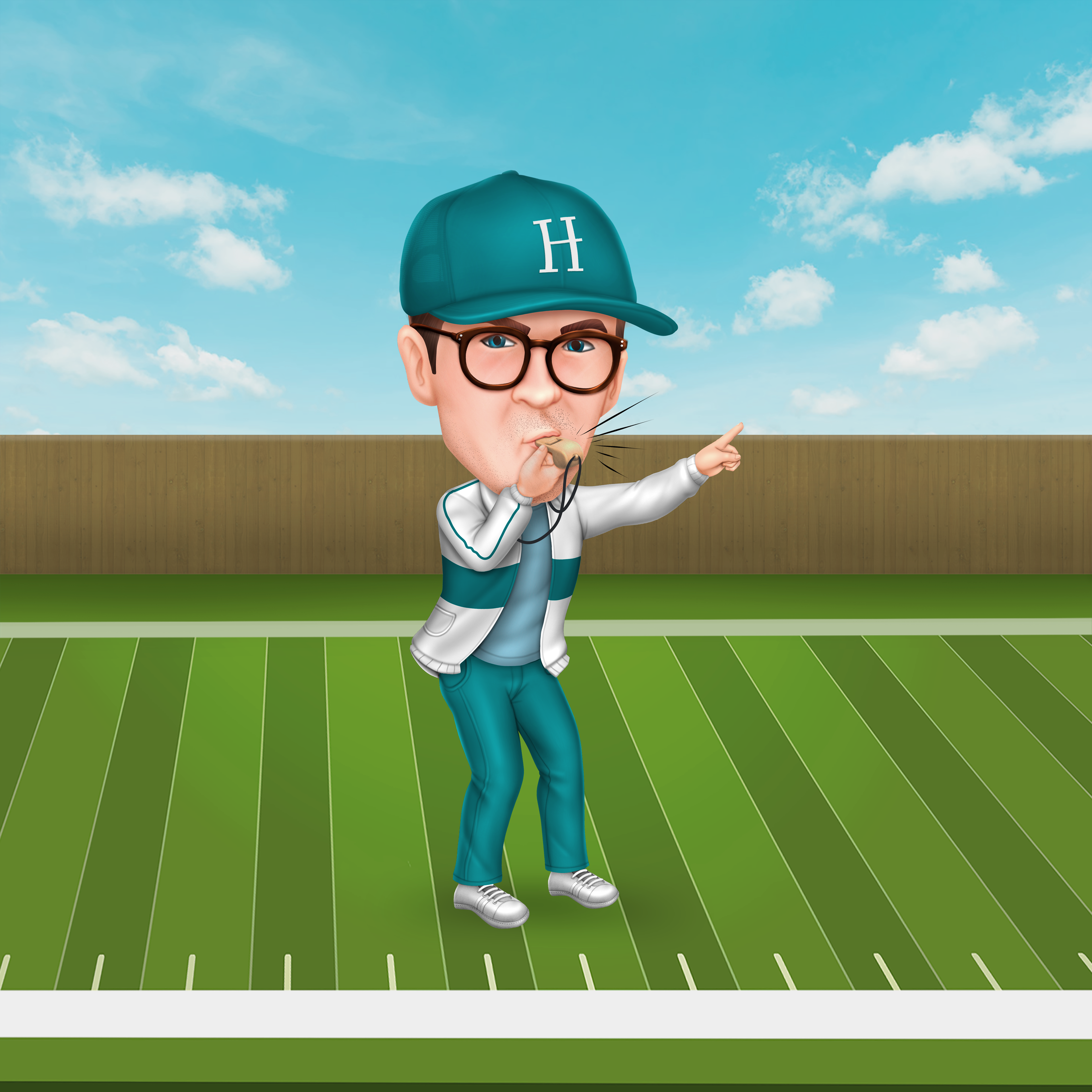 Cartoon_Hudson_Coach_Call_Foul
