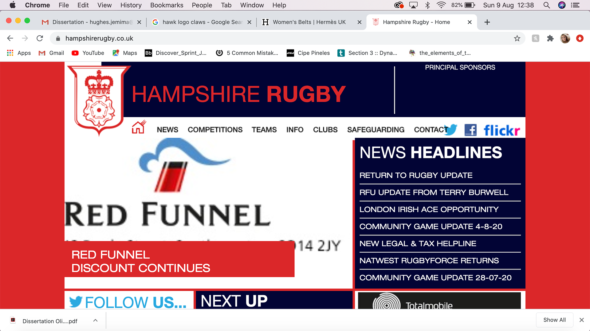 Their previous website