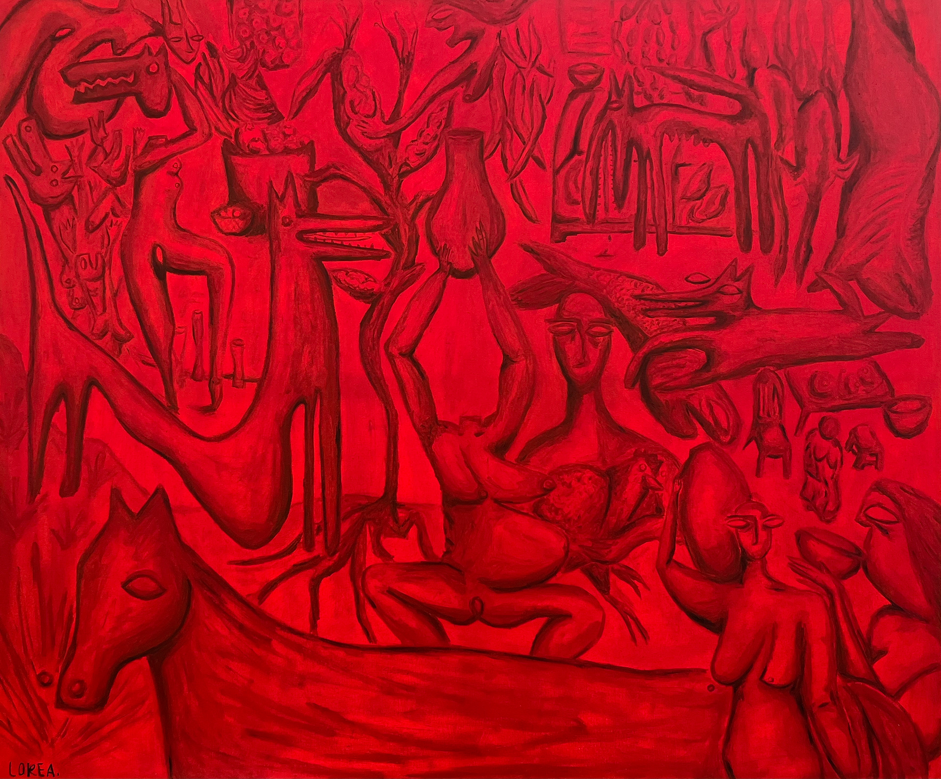 BATALLA PERDIDA // Óleo sobre tela