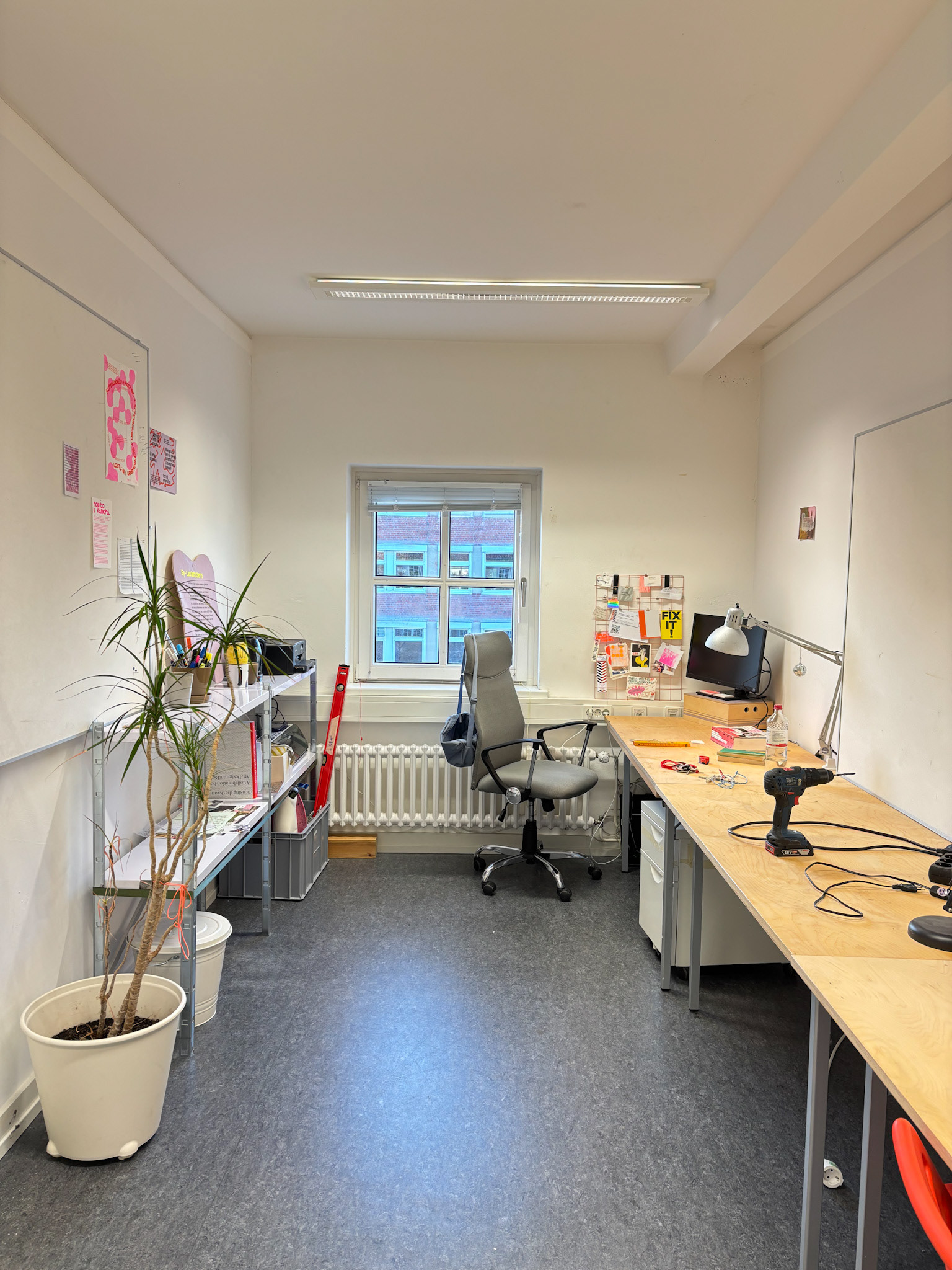 Einblick in mein Masteratelier an der Muthesius-Kunsthochschule